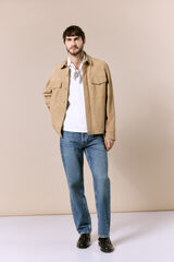 OOTO Suede overshirt Beige