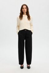 Selected Cal&ccedil;a barrel em algod&atilde;o org&acirc;nico Preto