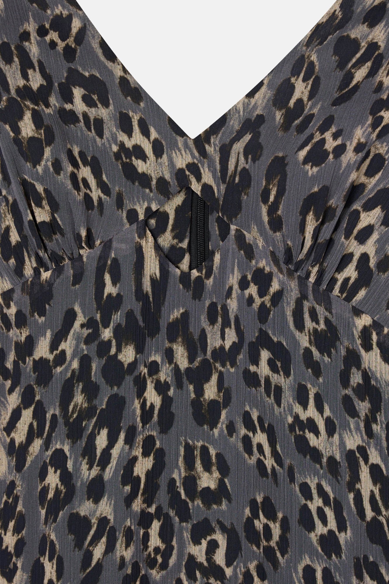 Silbon Long animal print dress Printed blue