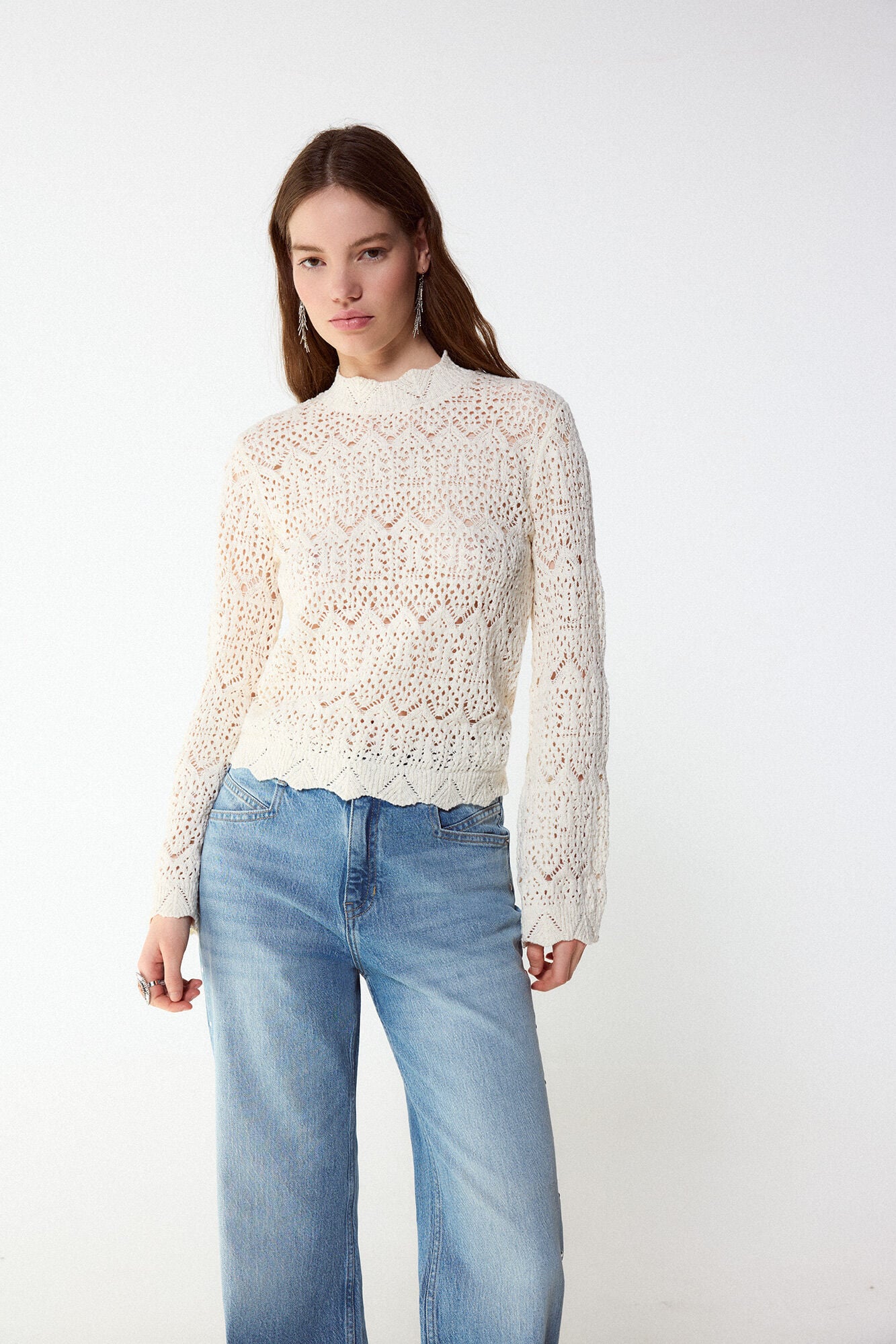 Slowlove Perkins openwork knit jumper