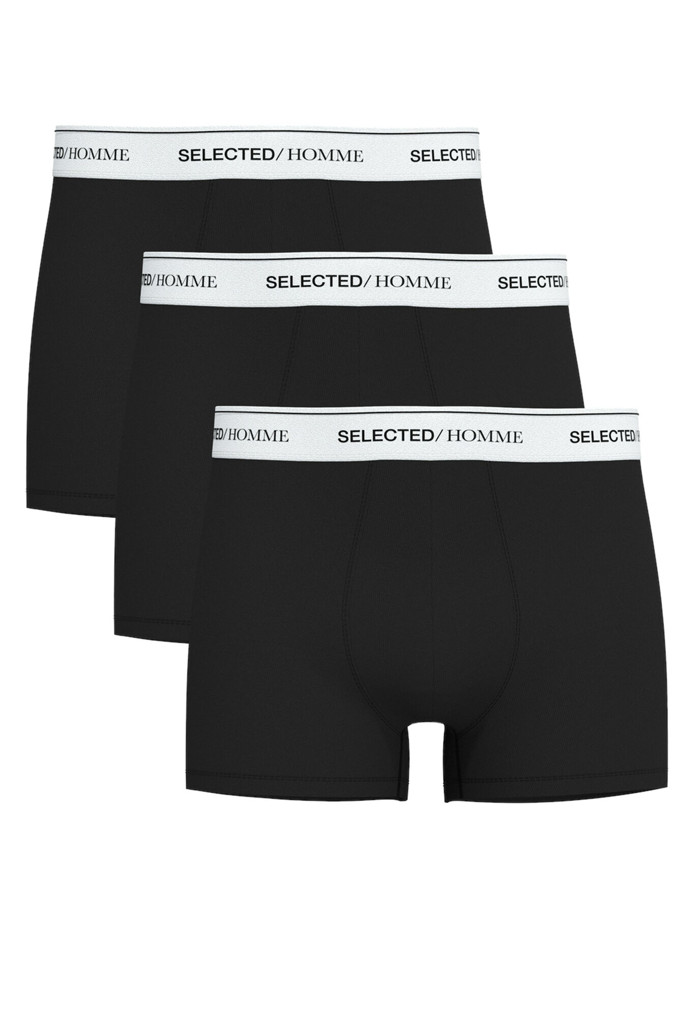 Selected Pack of 3 boxers in organic cotton. 