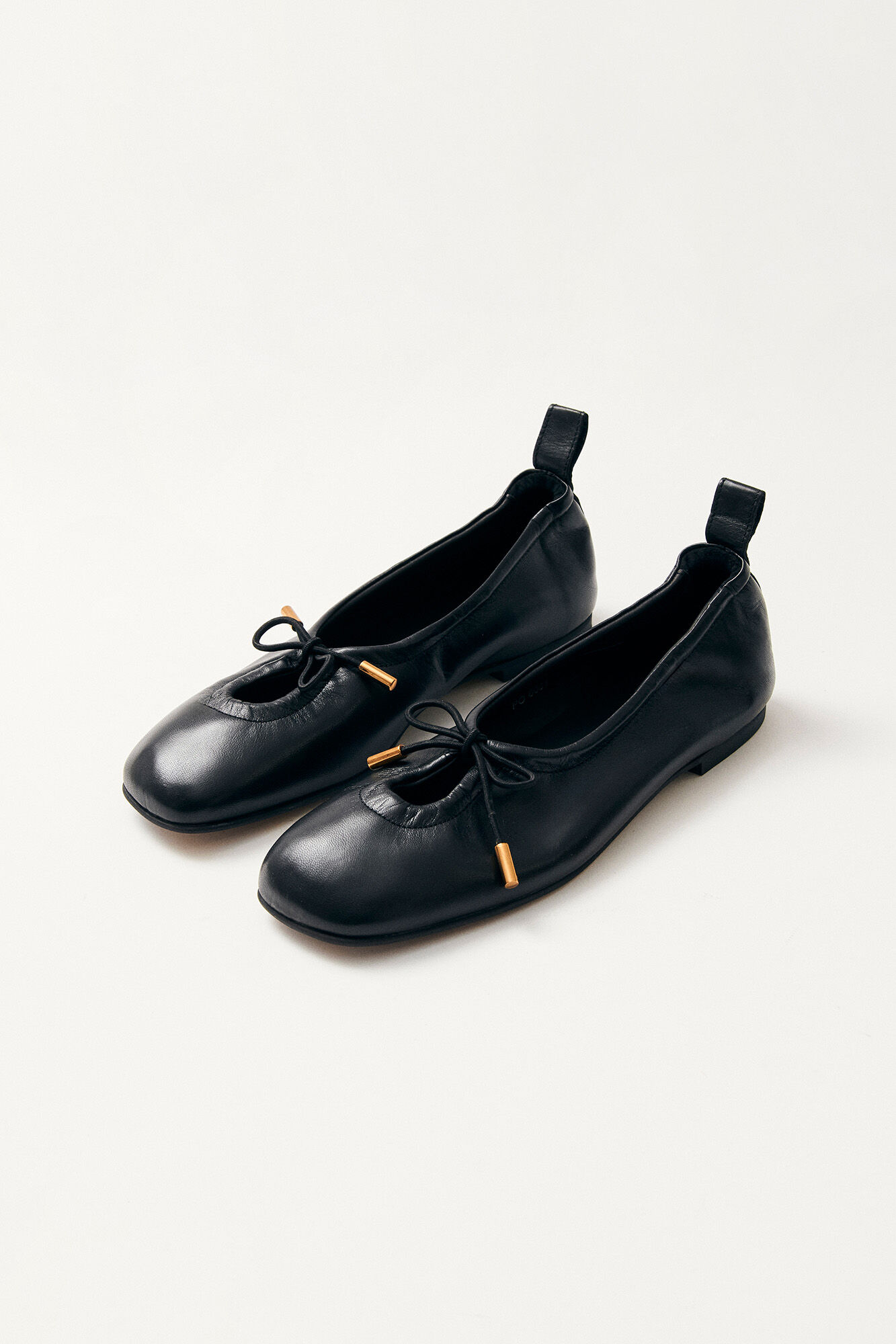 Alohas Rosalind leather ballet flats Black