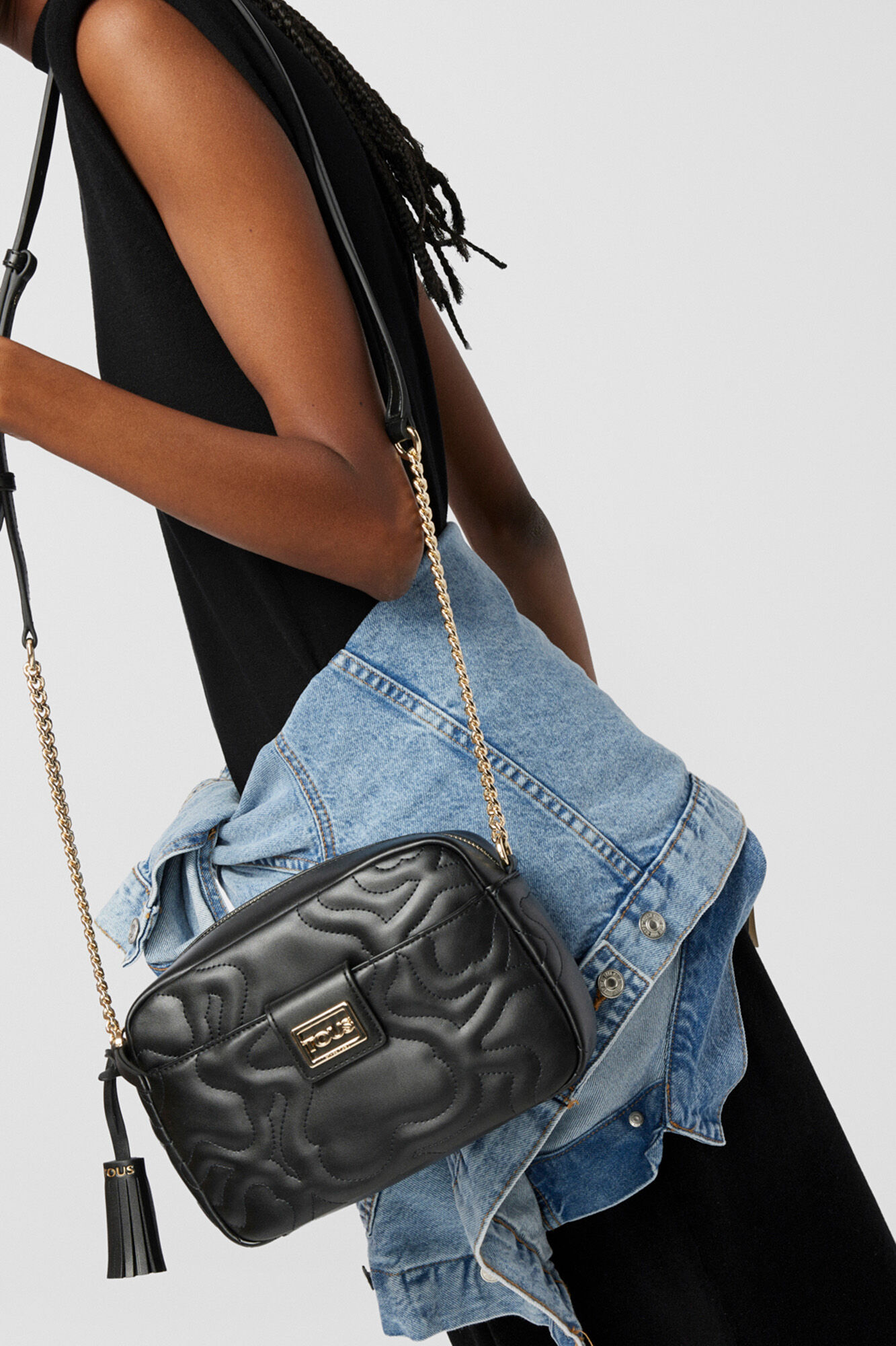 Tous Kaos Dream small black shoulder bag Black