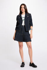 Morgan Casaco oversize em denim Azul
