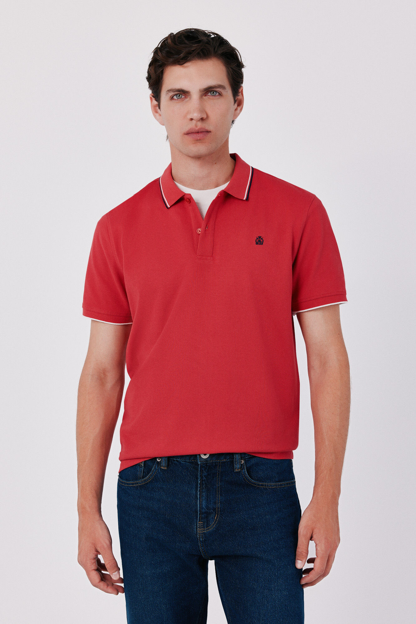 Cortefiel Piqu&eacute; polo shirt