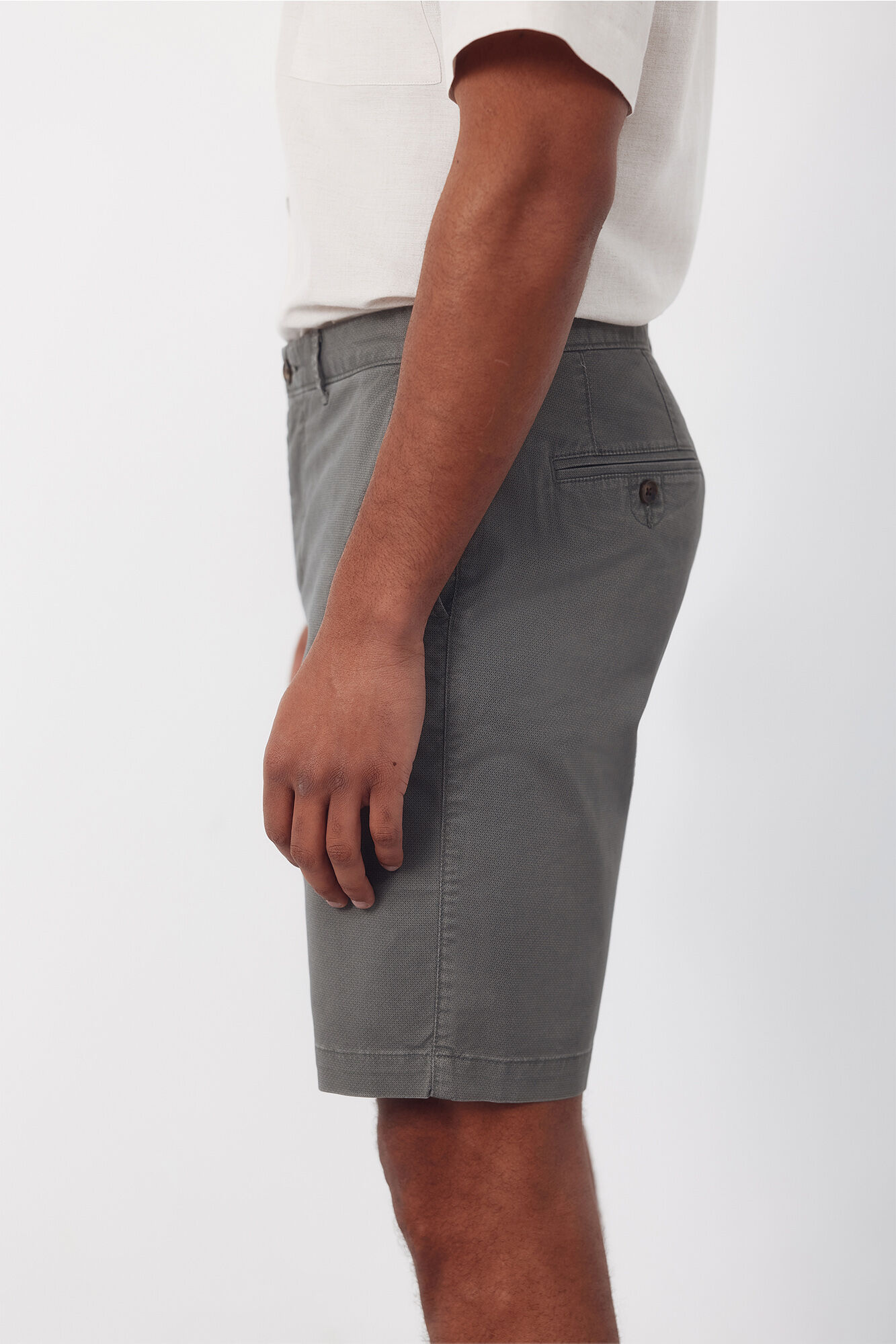 Cortefiel Lightweight regular chino Bermuda shorts Kaki