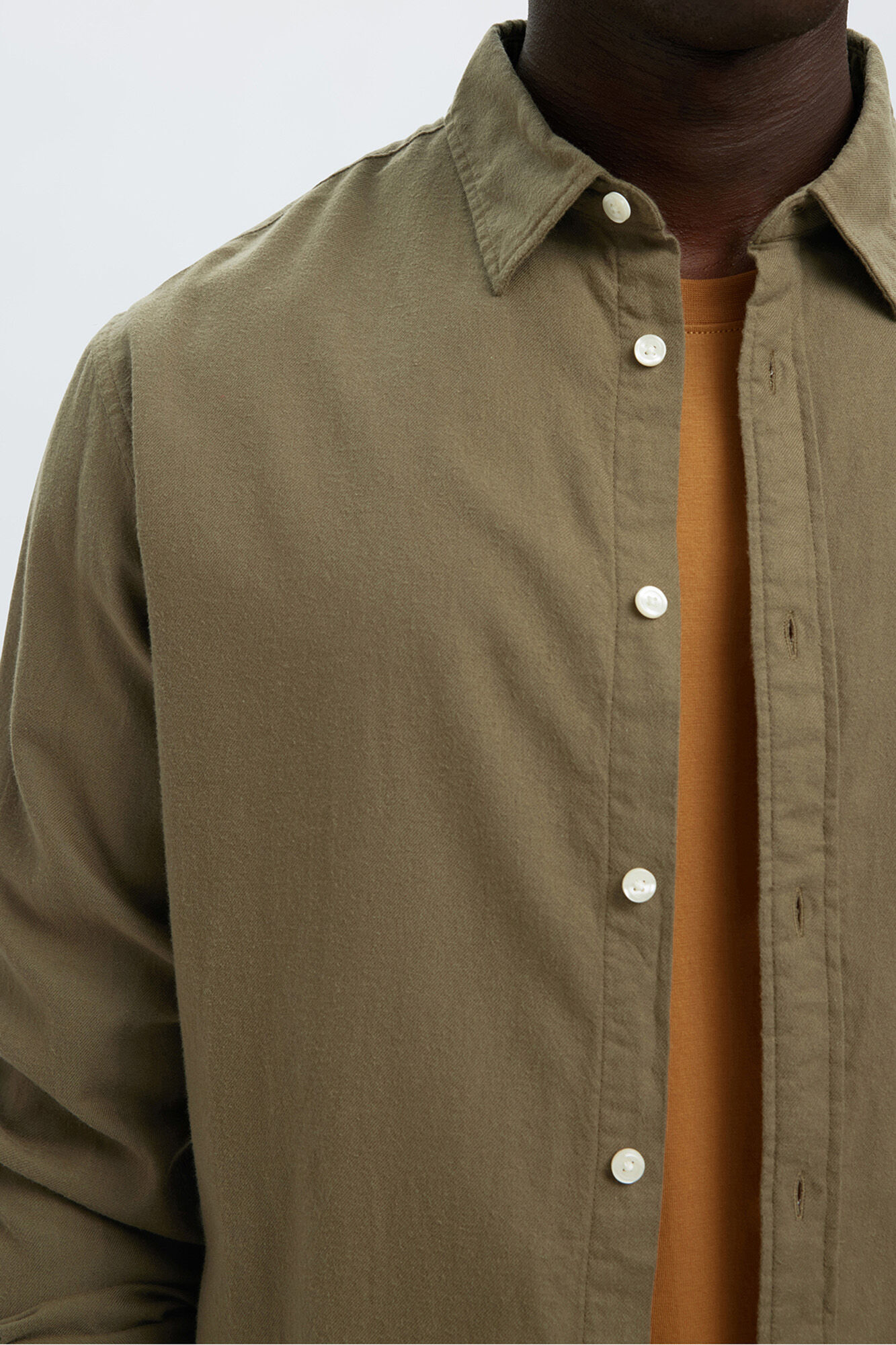 Selected Camisa de manga comprida com corte slim
