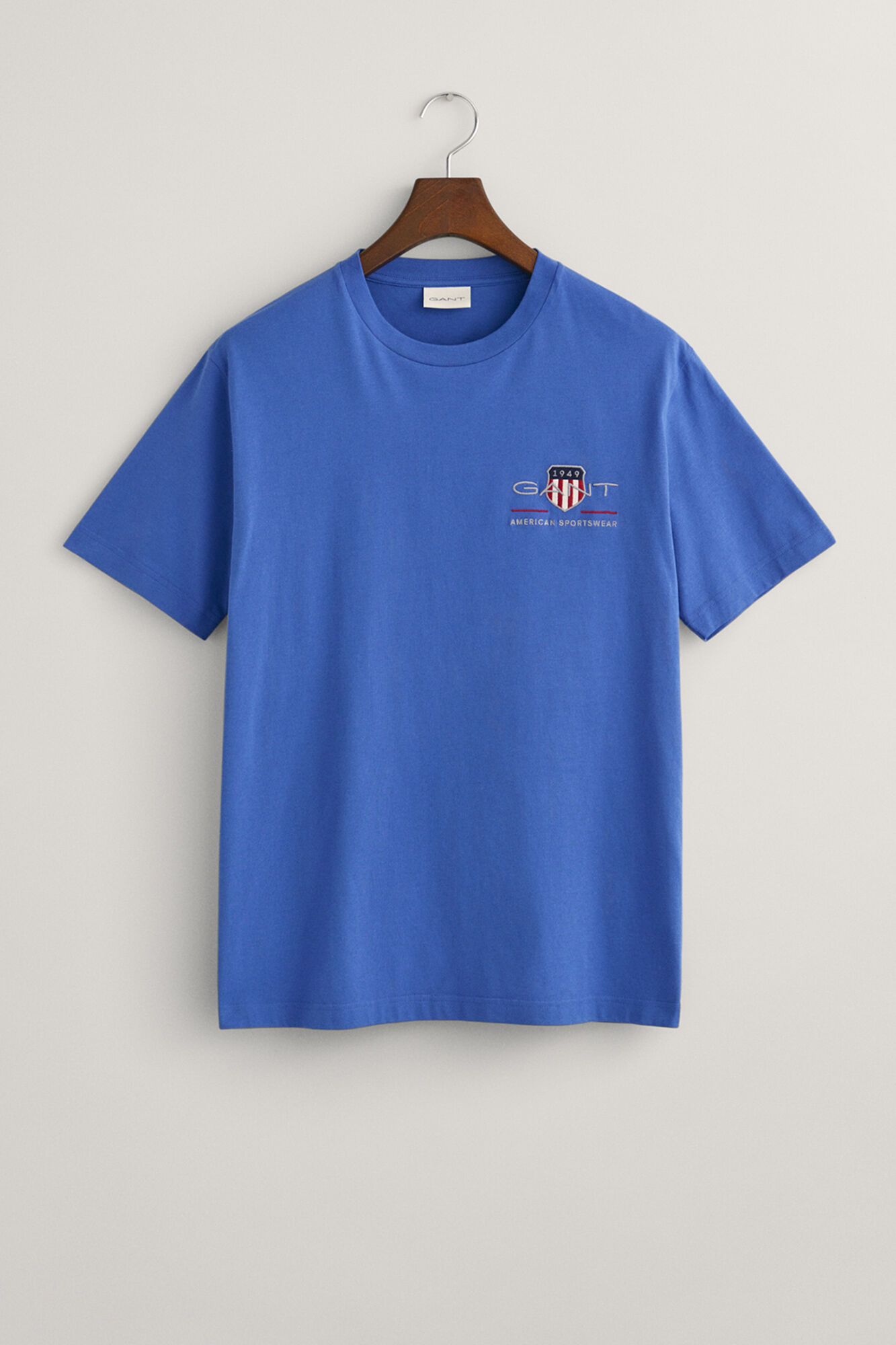 Gant Embroidered T-shirt Archive Shield Blue