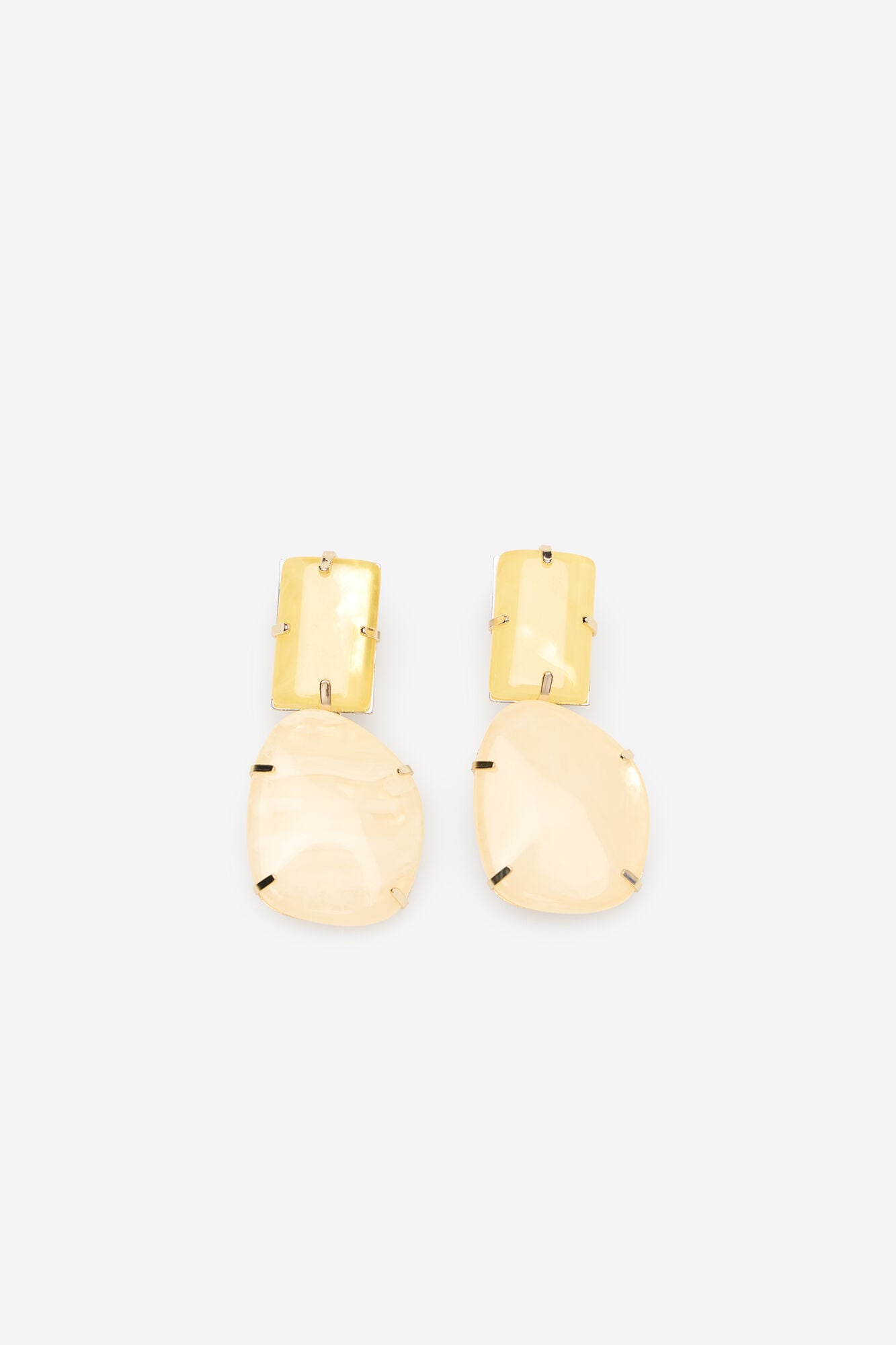 Cortefiel Resin stone earrings