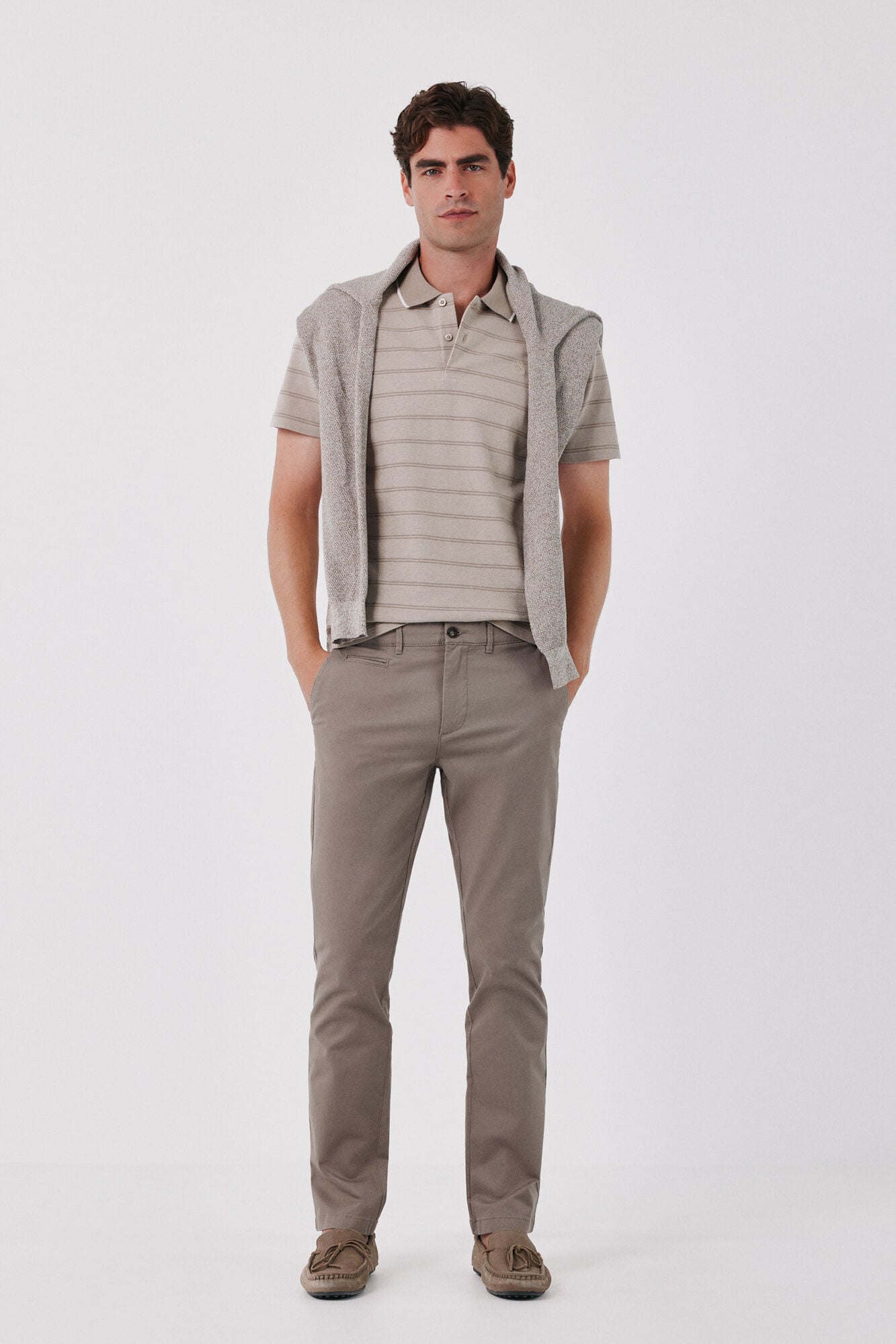 Cortefiel Polo oxford rayas