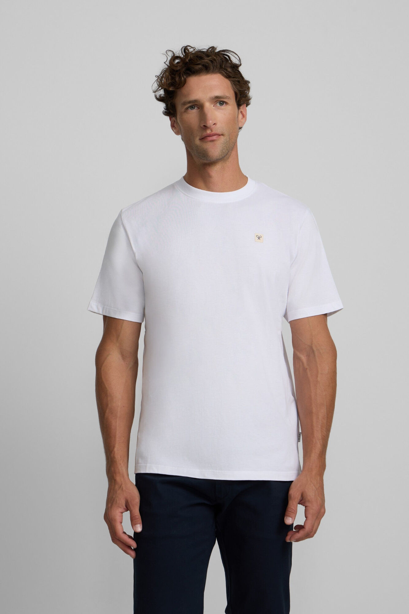 Silbon Camiseta lisa minilogo parche