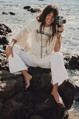 Slowlove Camiseta slowlove estampada Branco