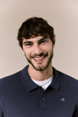 OOTO Piqu&eacute; basic polo shirt Blue