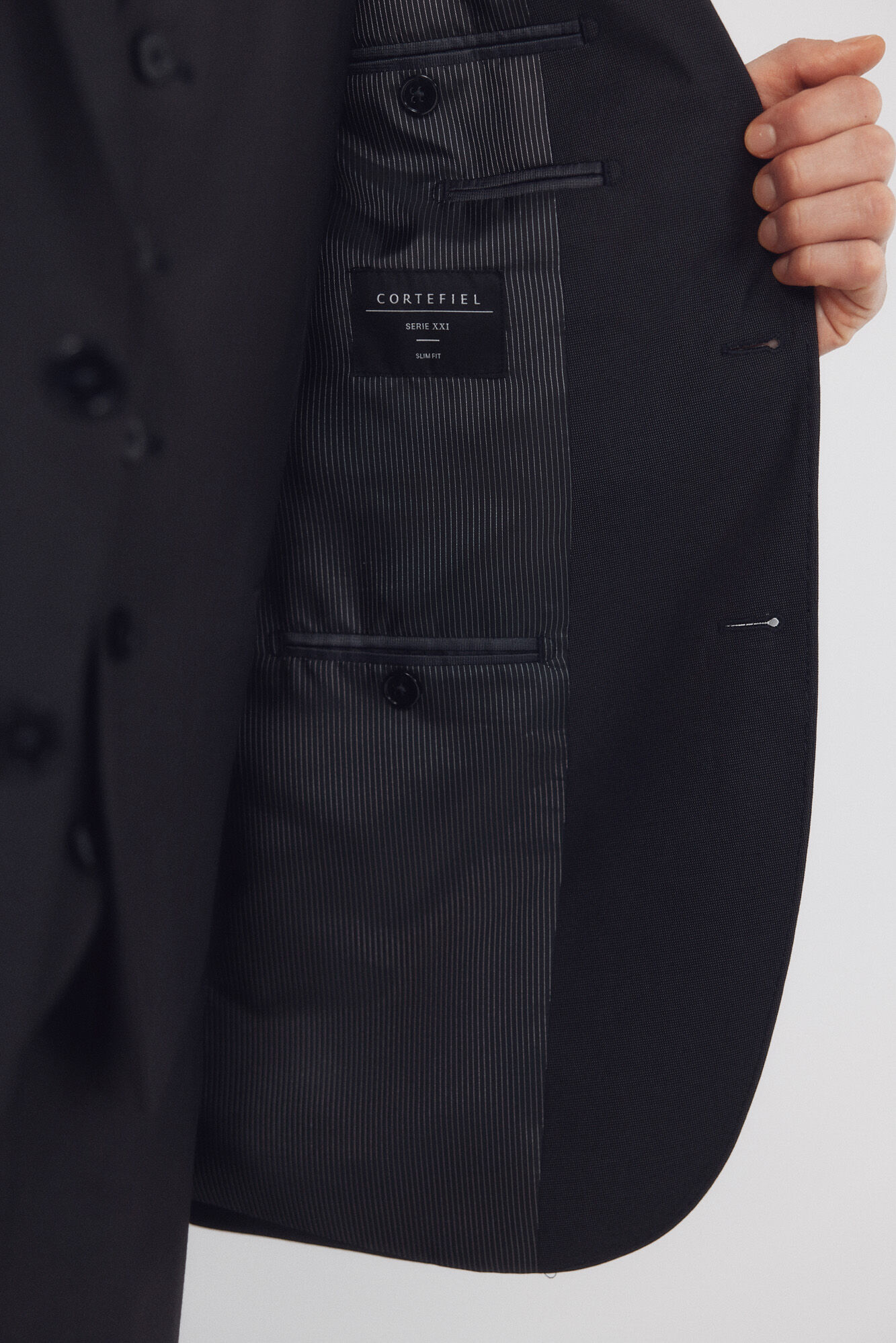 Cortefiel Structured blazer Serie XXI Dark grey