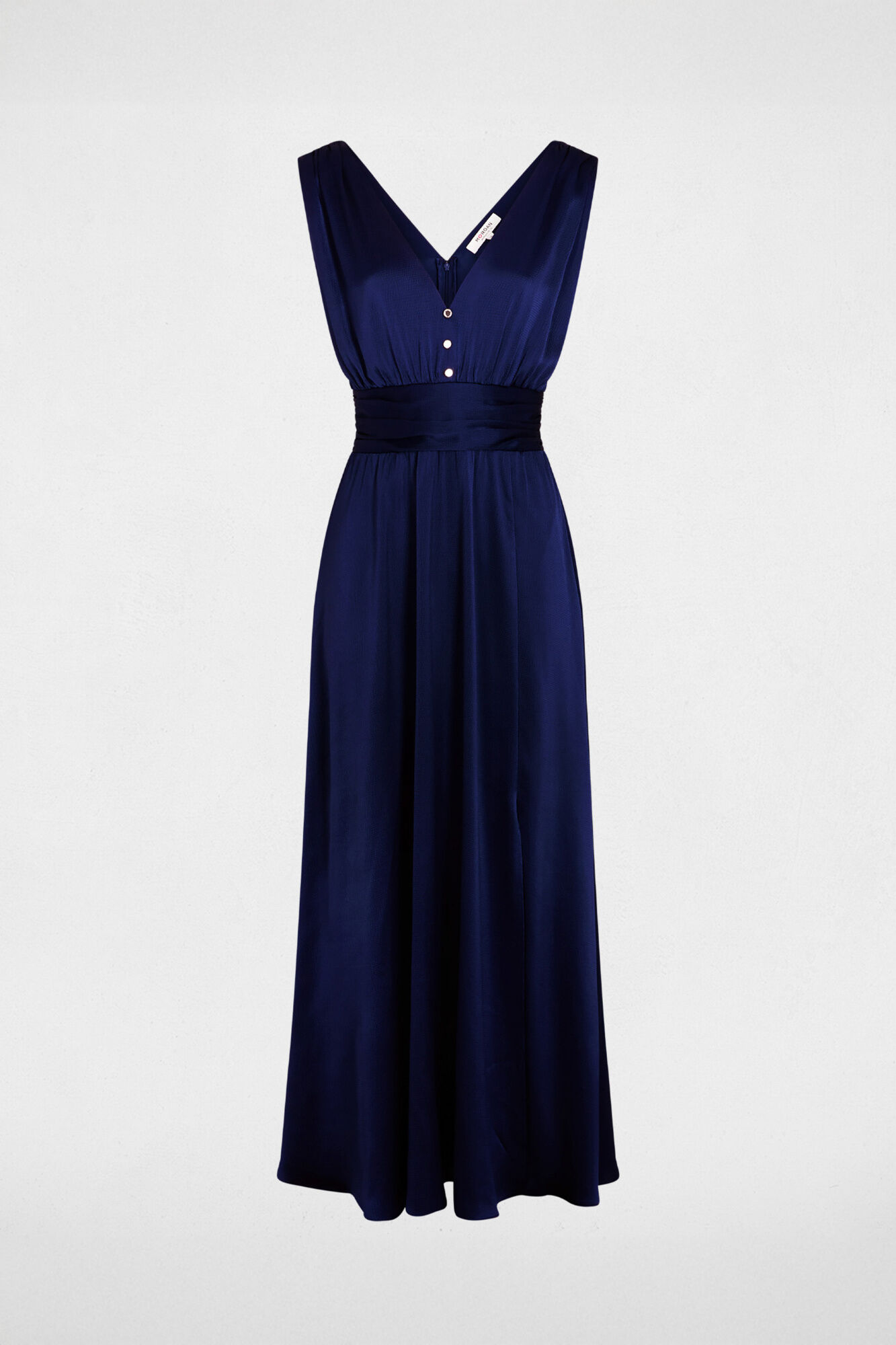 Morgan Vestido comprido fluido Azul
