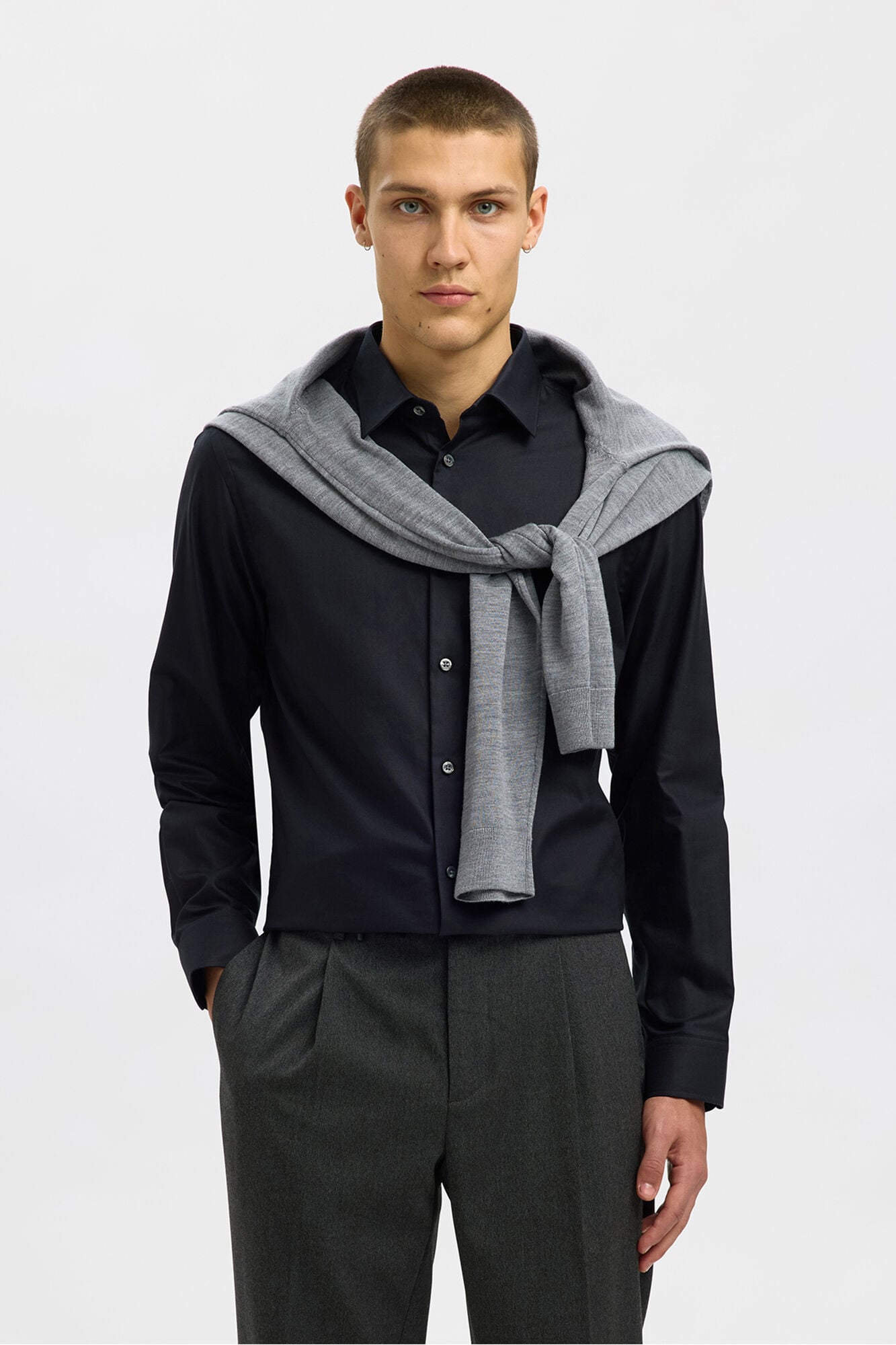 Selected Slim Fit Formal Shirt Black