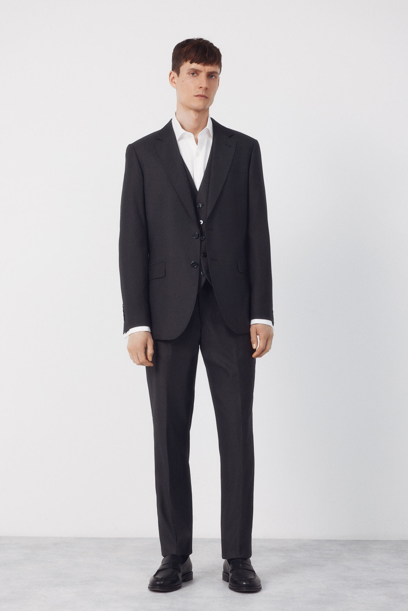 Cortefiel Structured blazer Serie XXI Dark grey