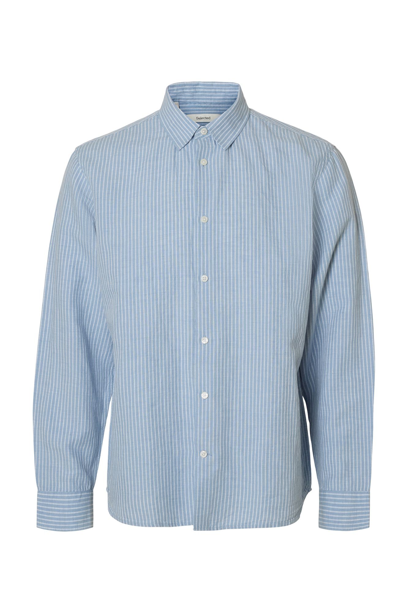 Selected Linen blend shirt Blue