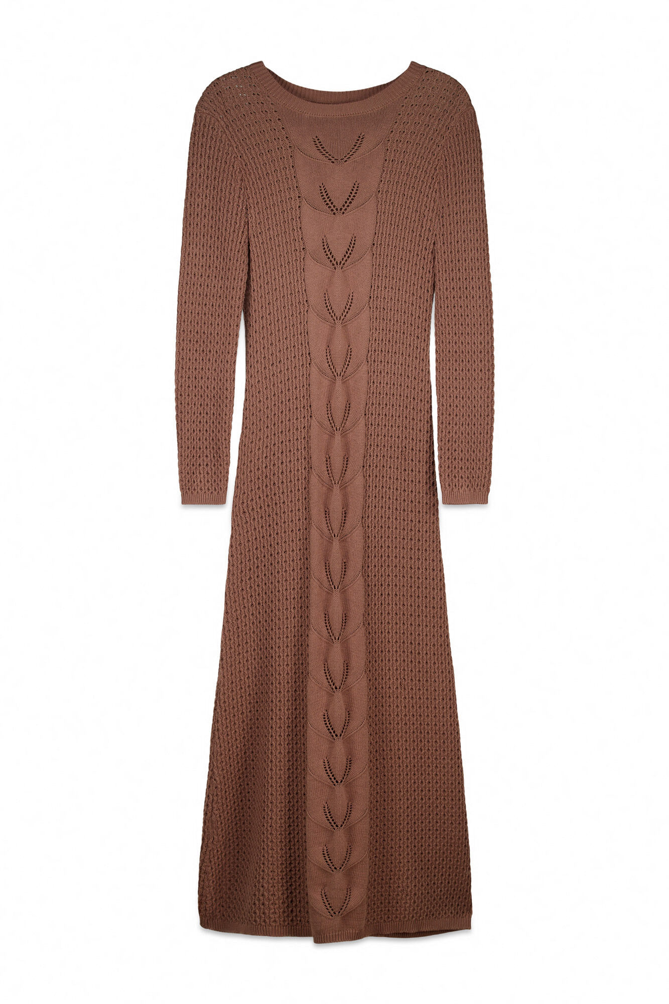 Slowlove Jersey-knit long dress Brown