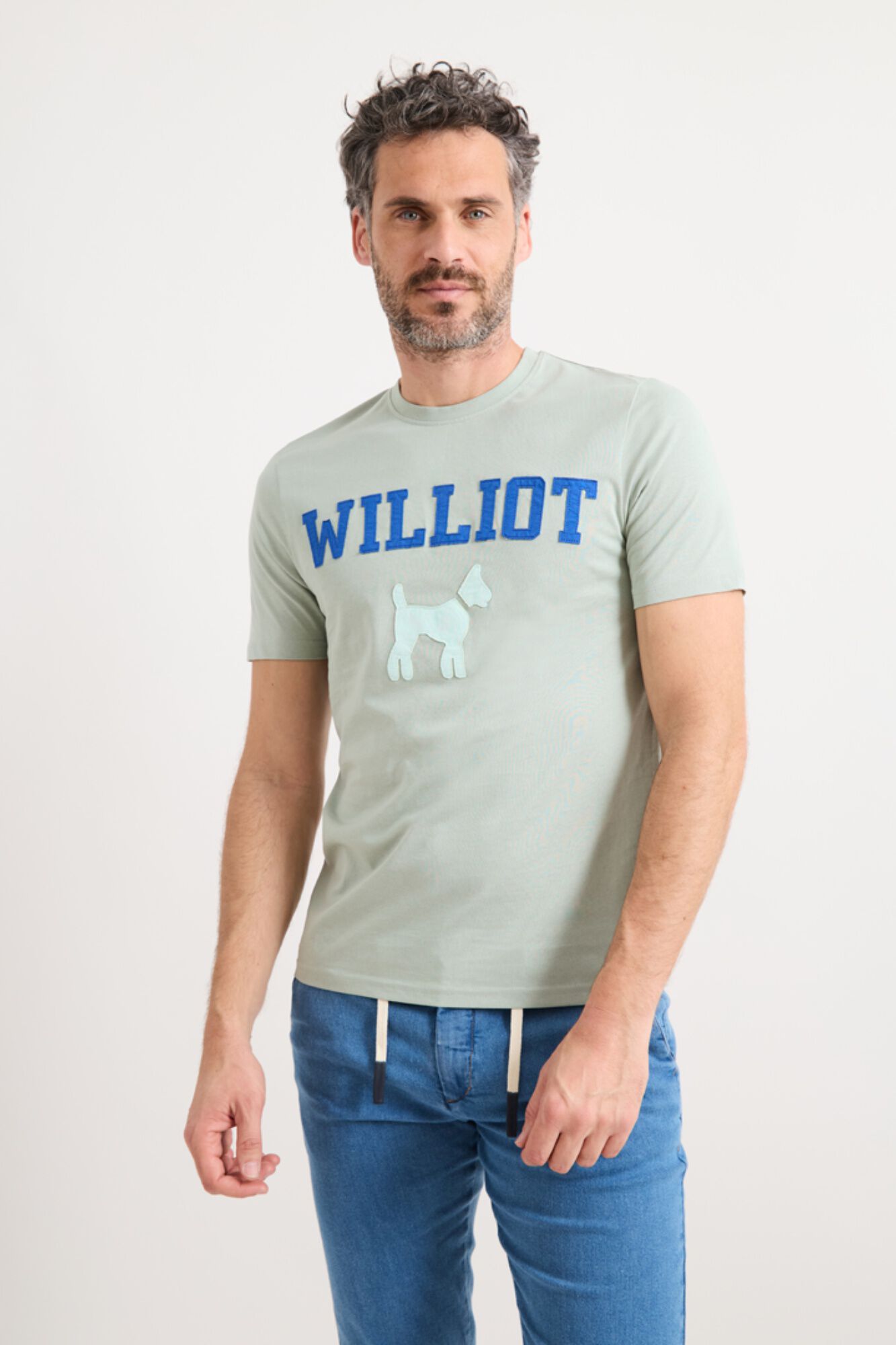 Williot T-shirt com logo tipo remendo