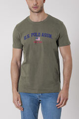 Us Polo Short sleeve T-shirt Kaki