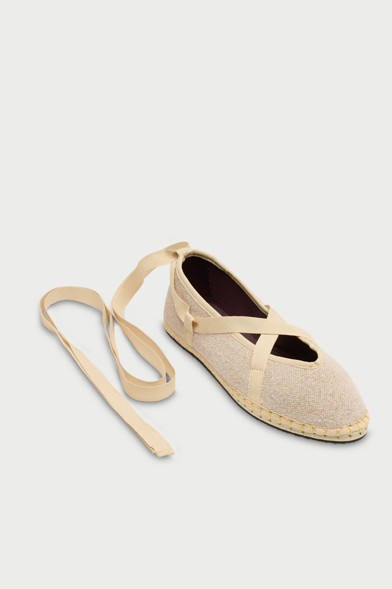 Flabelus Slipper de lino Tostado