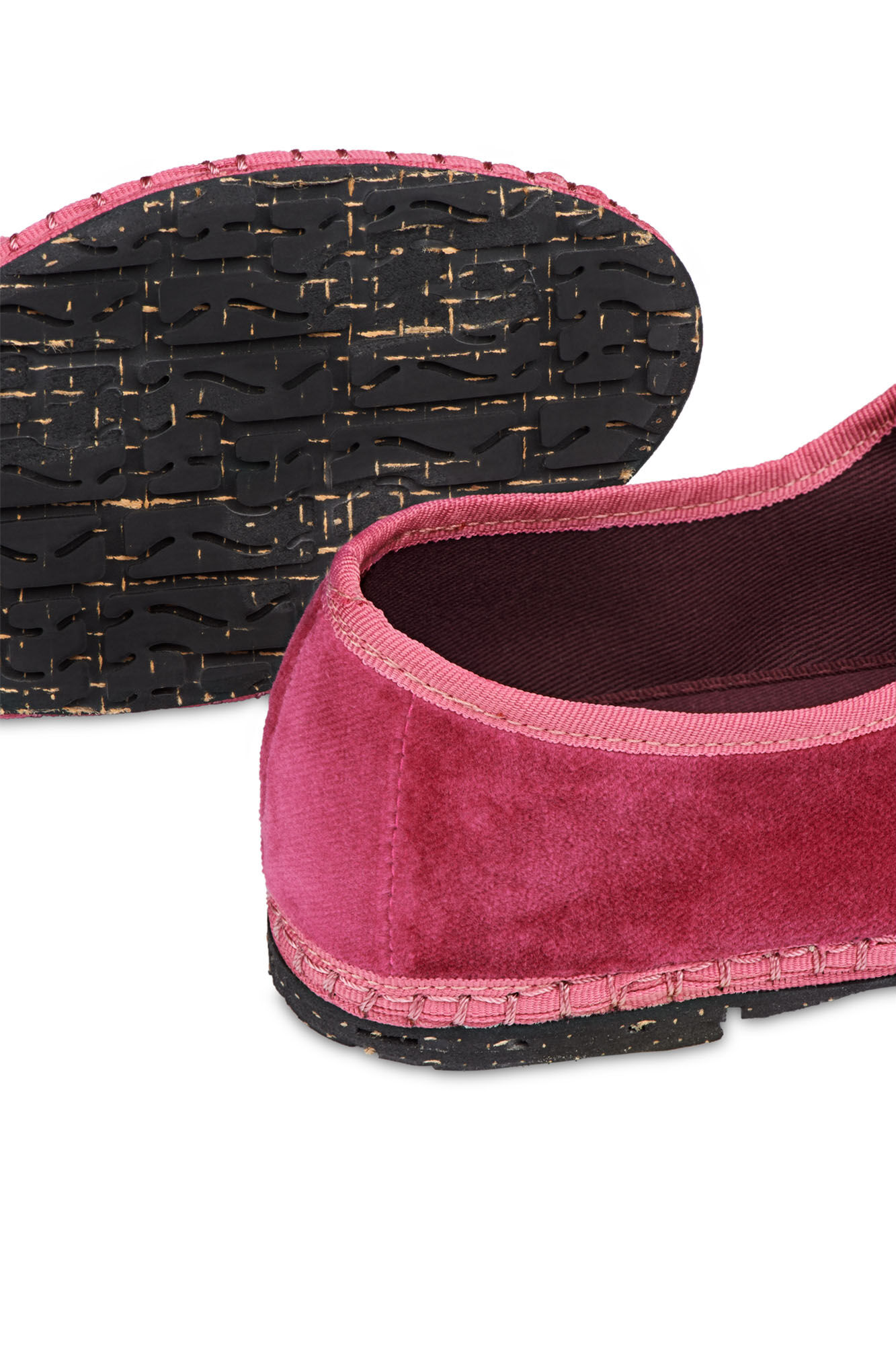 Flabelus Velvet Mary Jane Pink