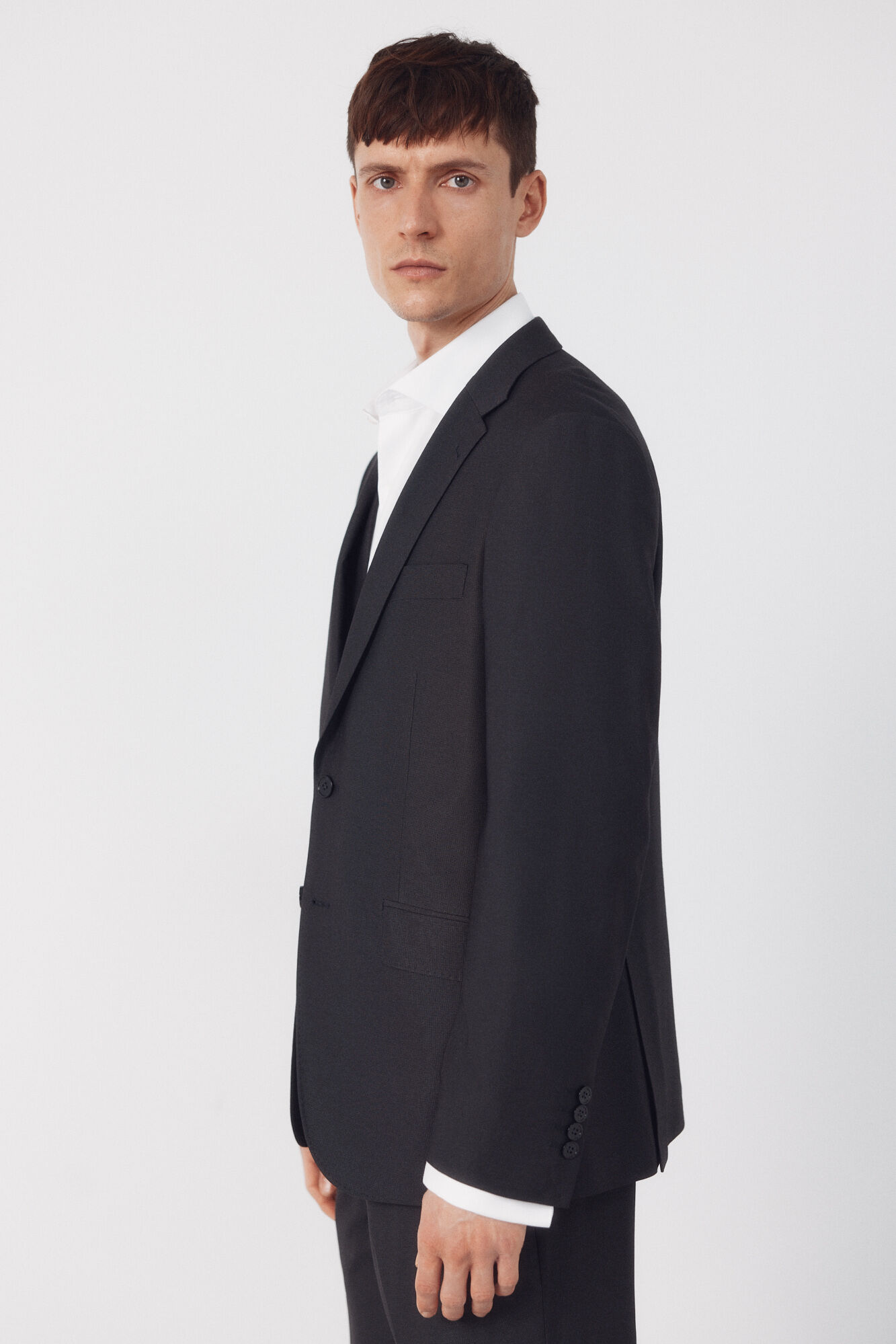 Cortefiel Structured blazer Serie XXI Dark grey