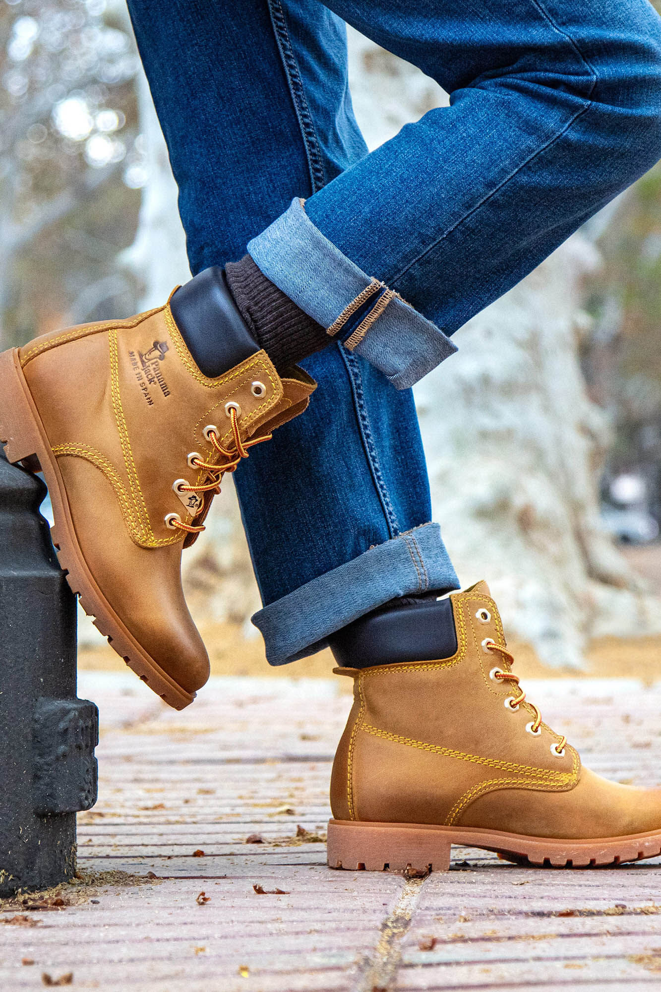 Panama Jack Botas de piel con forro interior de piel