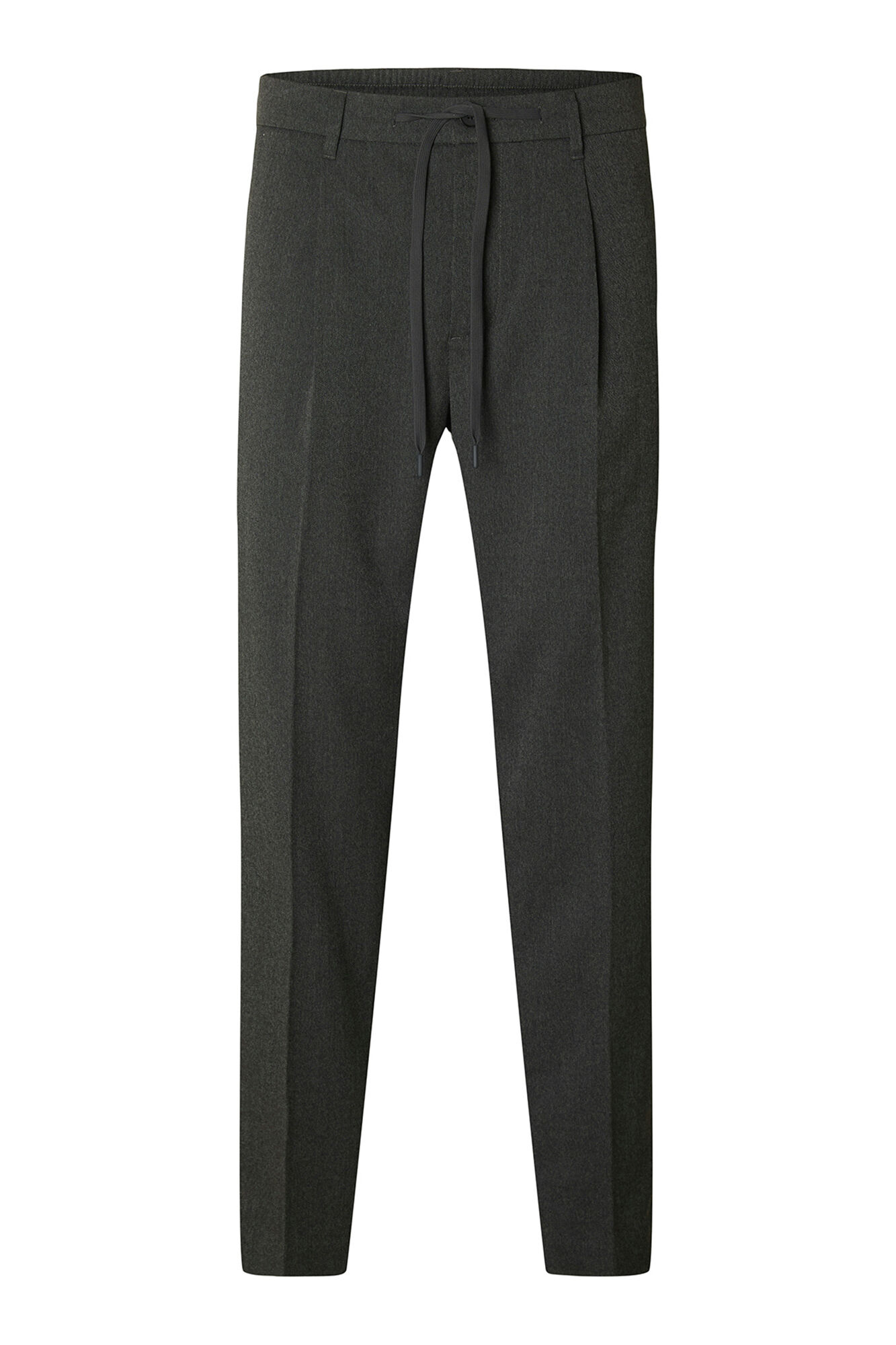 Selected Casual pleated trousers Grey