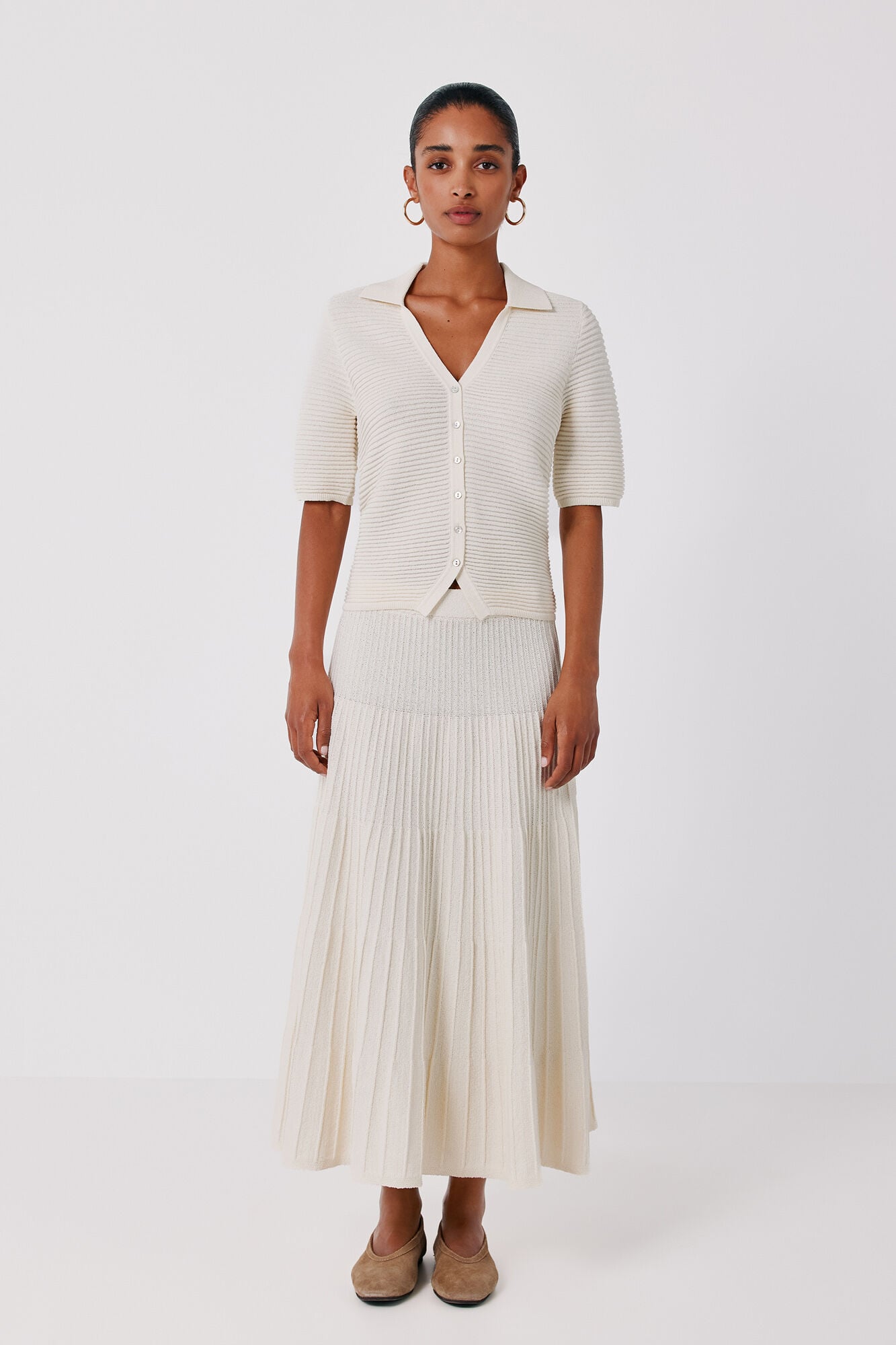 Cortefiel Knit midi skirt