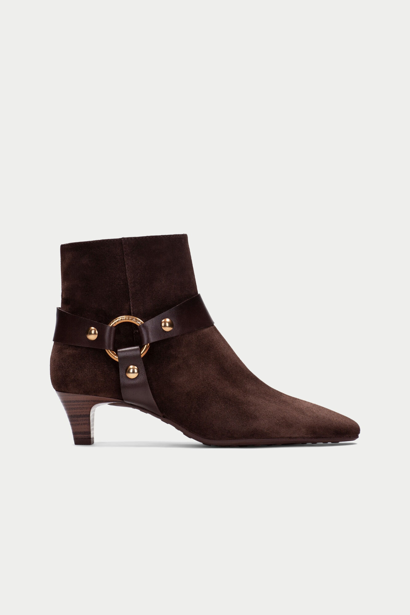 Hispanitas Black fine toe ring ankle boot