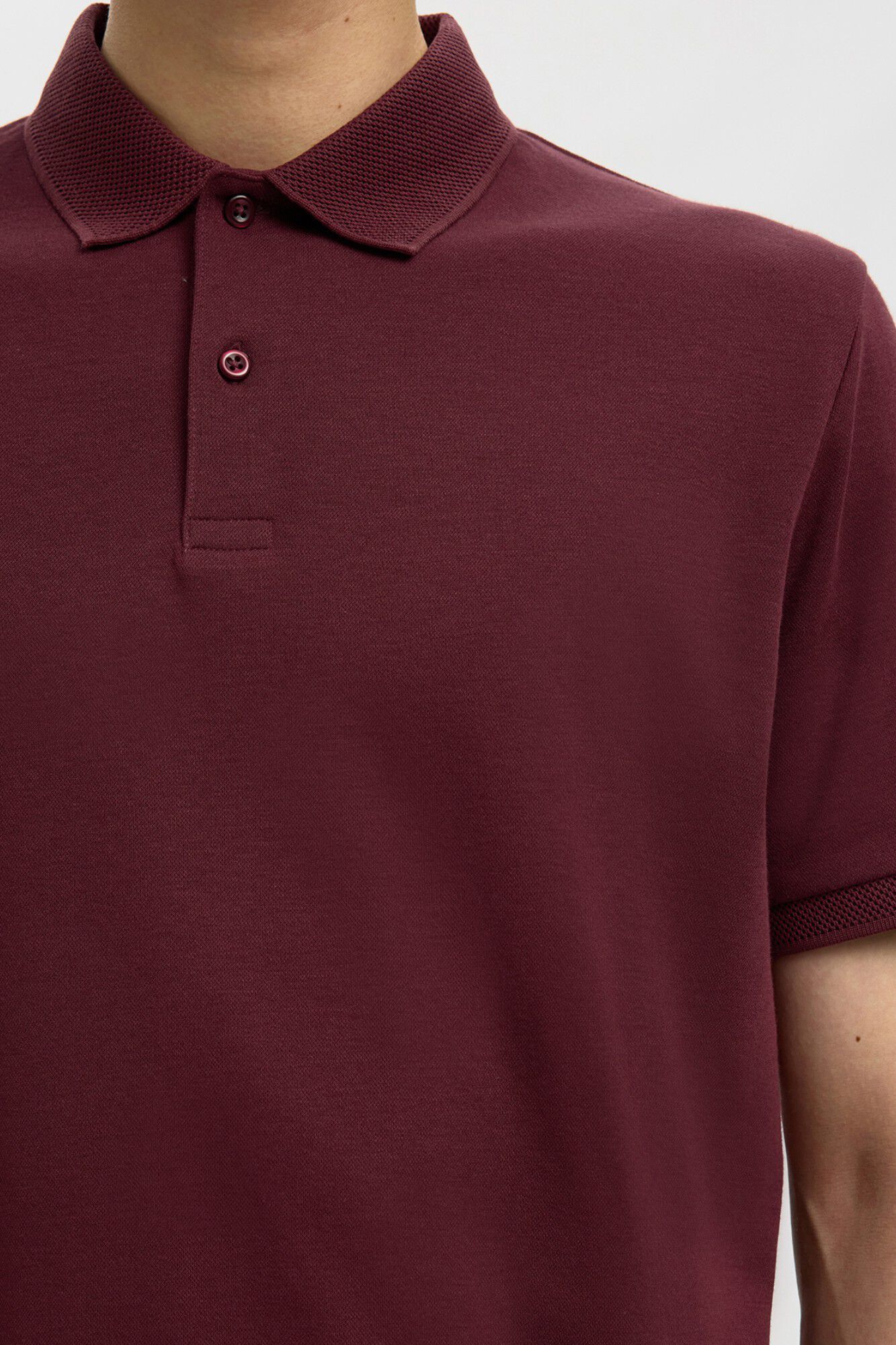 Selected Polo b&aacute;sico piqu&eacute;
