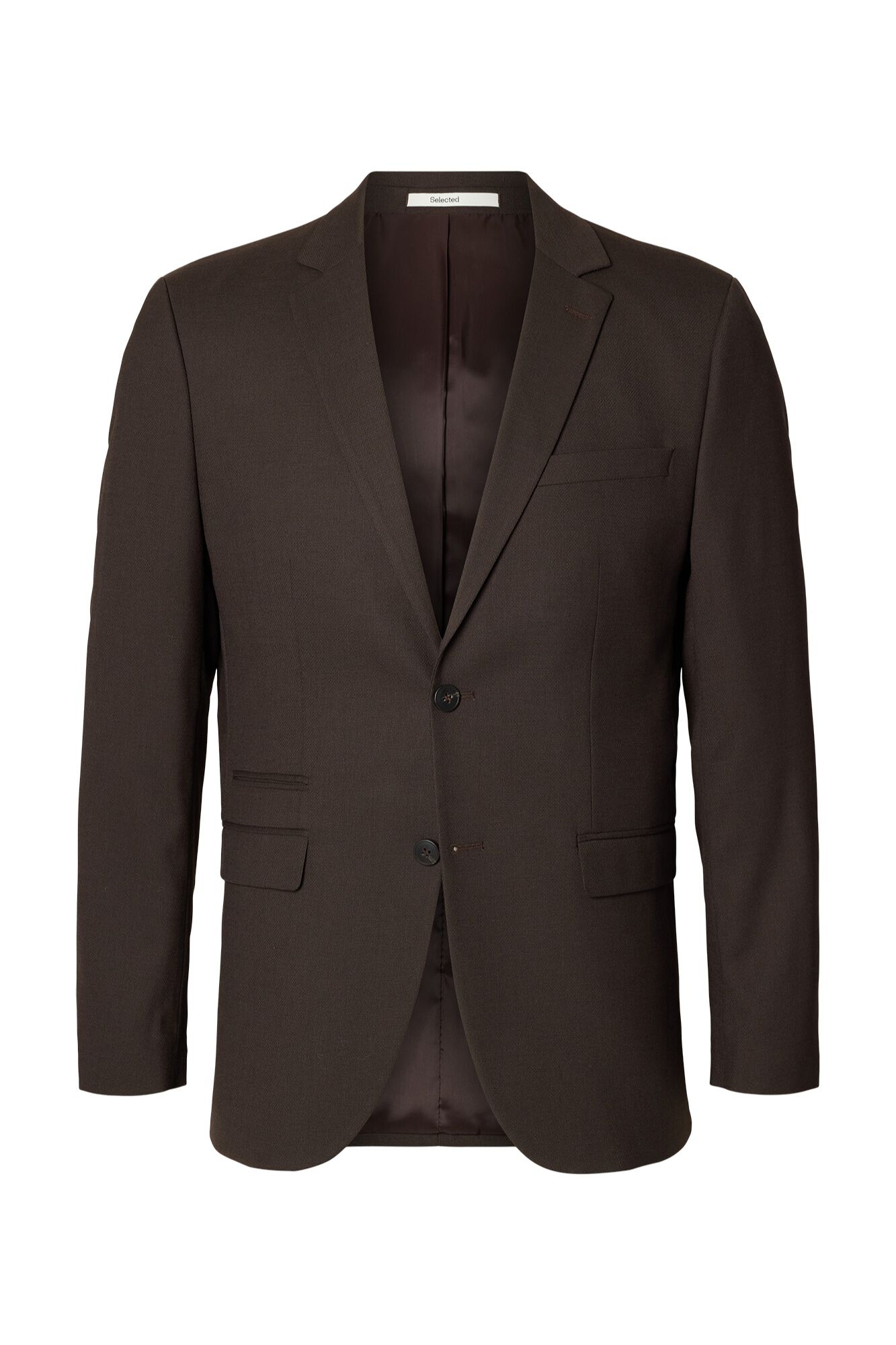 Selected Blazer Slim Fit Castanho