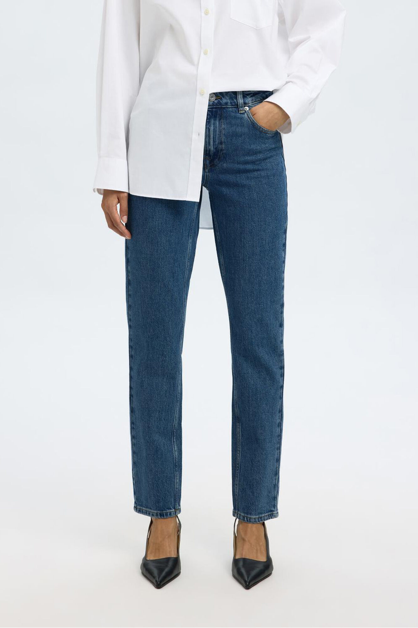 Selected Cal&ccedil;a jeans Slim Fit. Azul