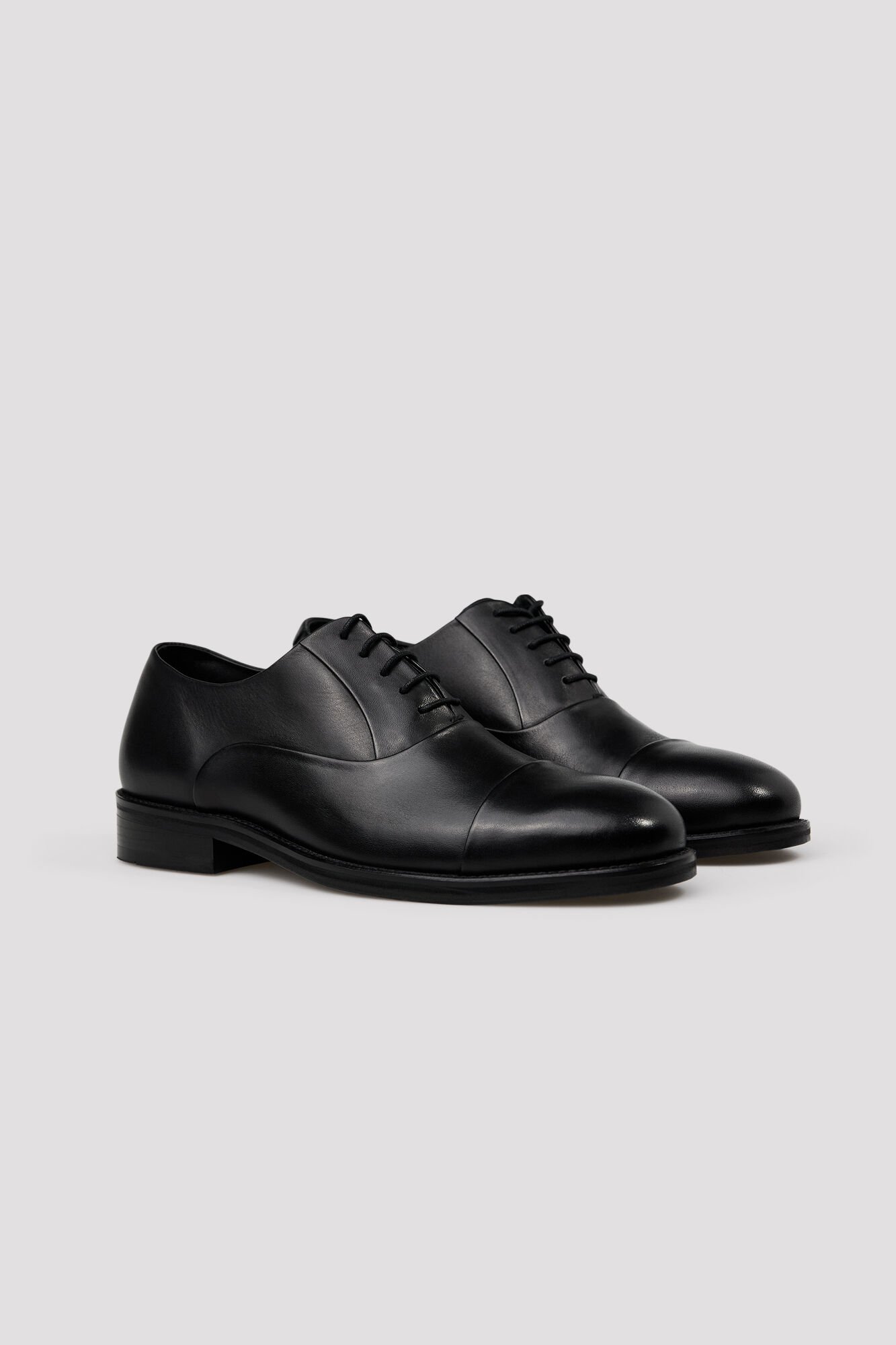 Cortefiel Sapato Oxford de vestir Preto