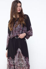 Slowlove Blusa estampada Cinzento