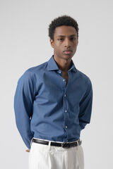 PuroEGO Cotton denim shirt Blue