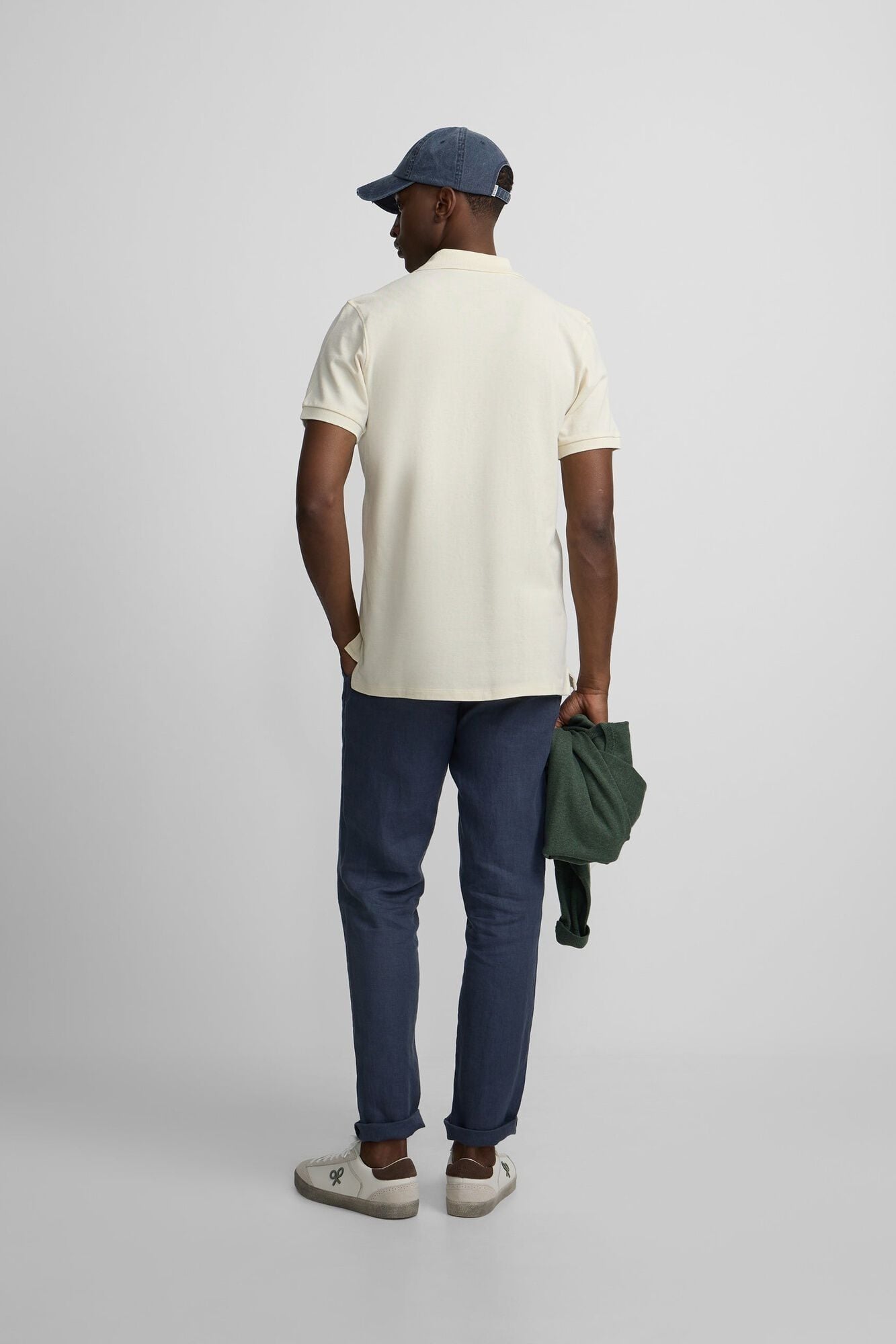 Silbon Classic plain polo shirt Ivory