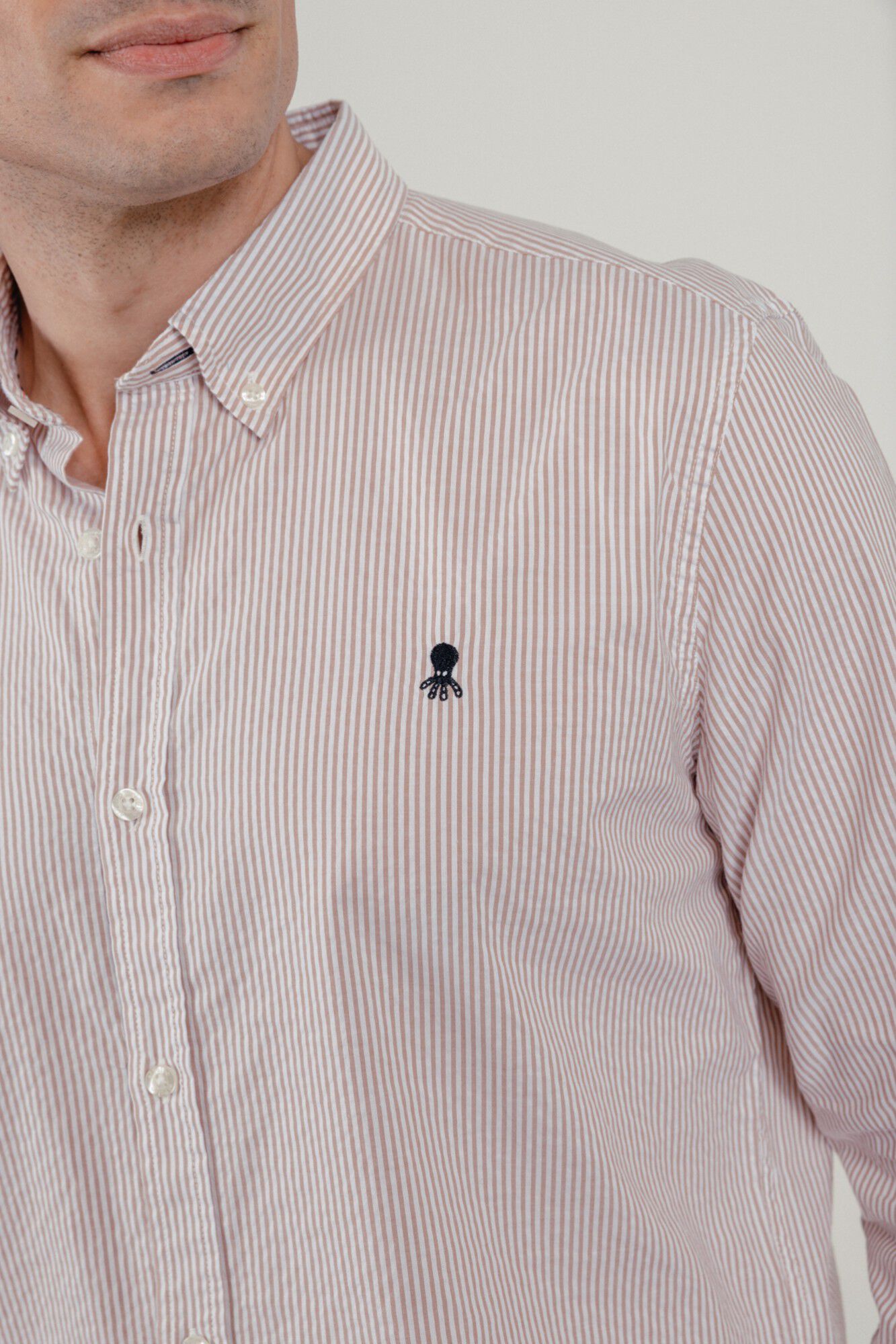 elPulpo Poplin casual shirt Nude