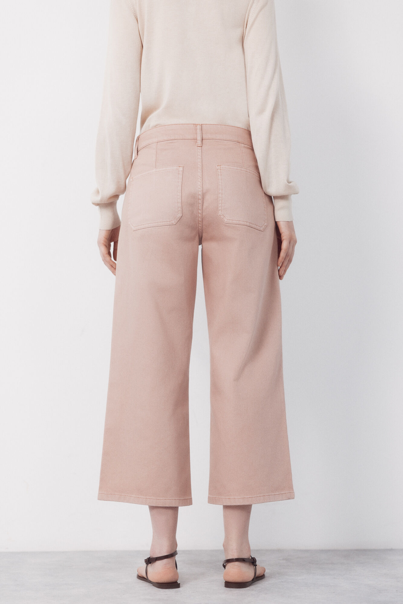 Cortefiel Navy pocket jeans Pink