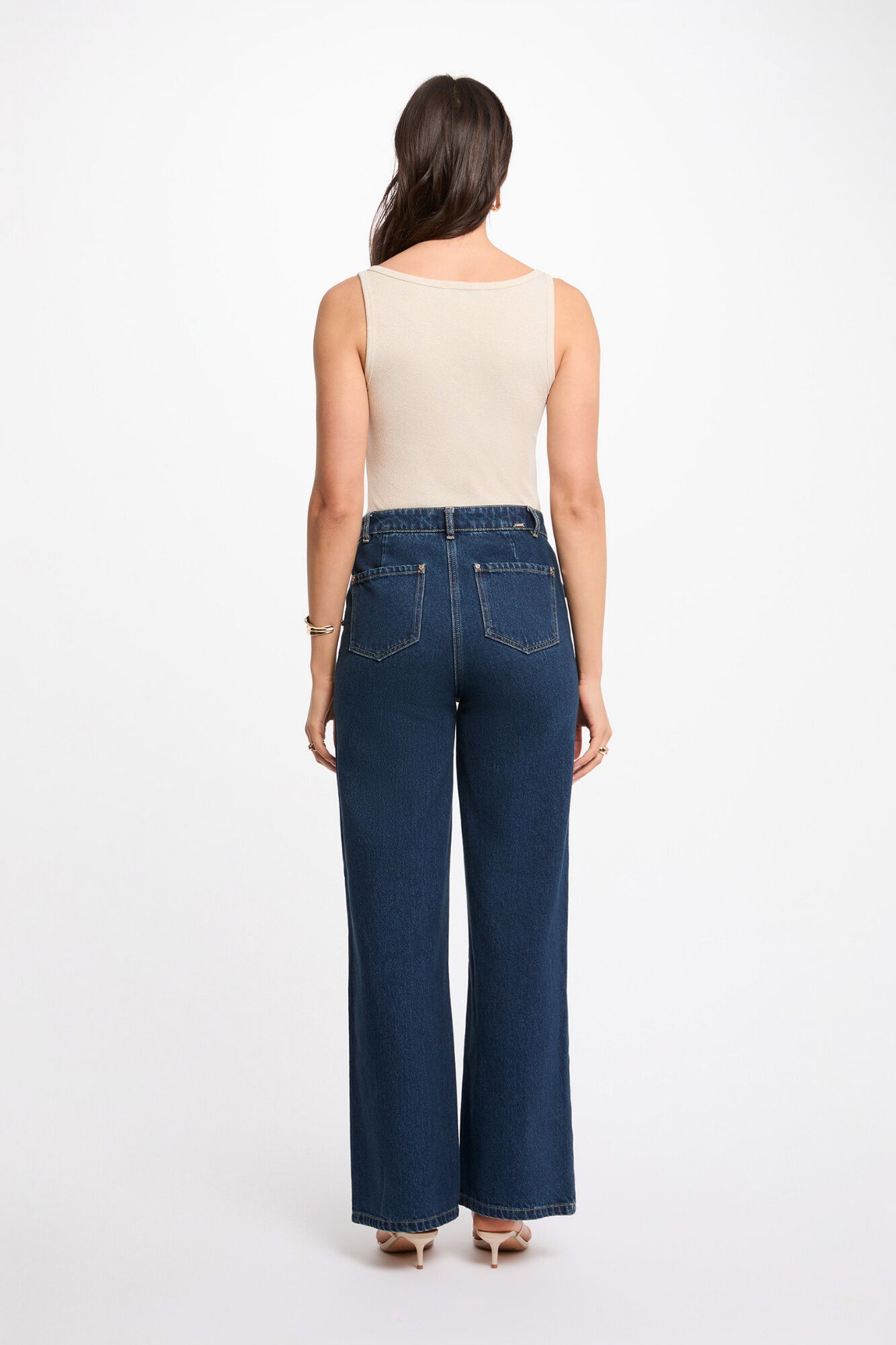 Morgan T-shirt justa gola redonda Branco