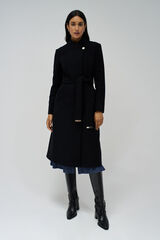 Salsa Jeans Long Grace cloth coat Black