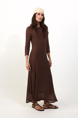 Slowlove Vestido largo lencero Brown