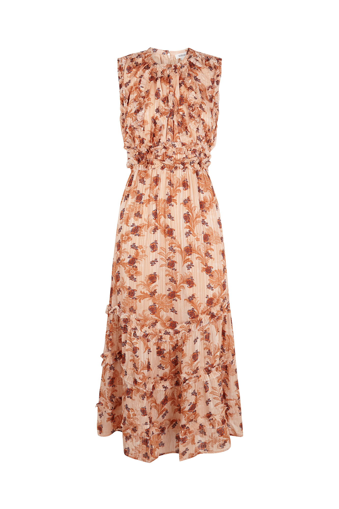 Slowlove Vestido fluido estampado Laranja