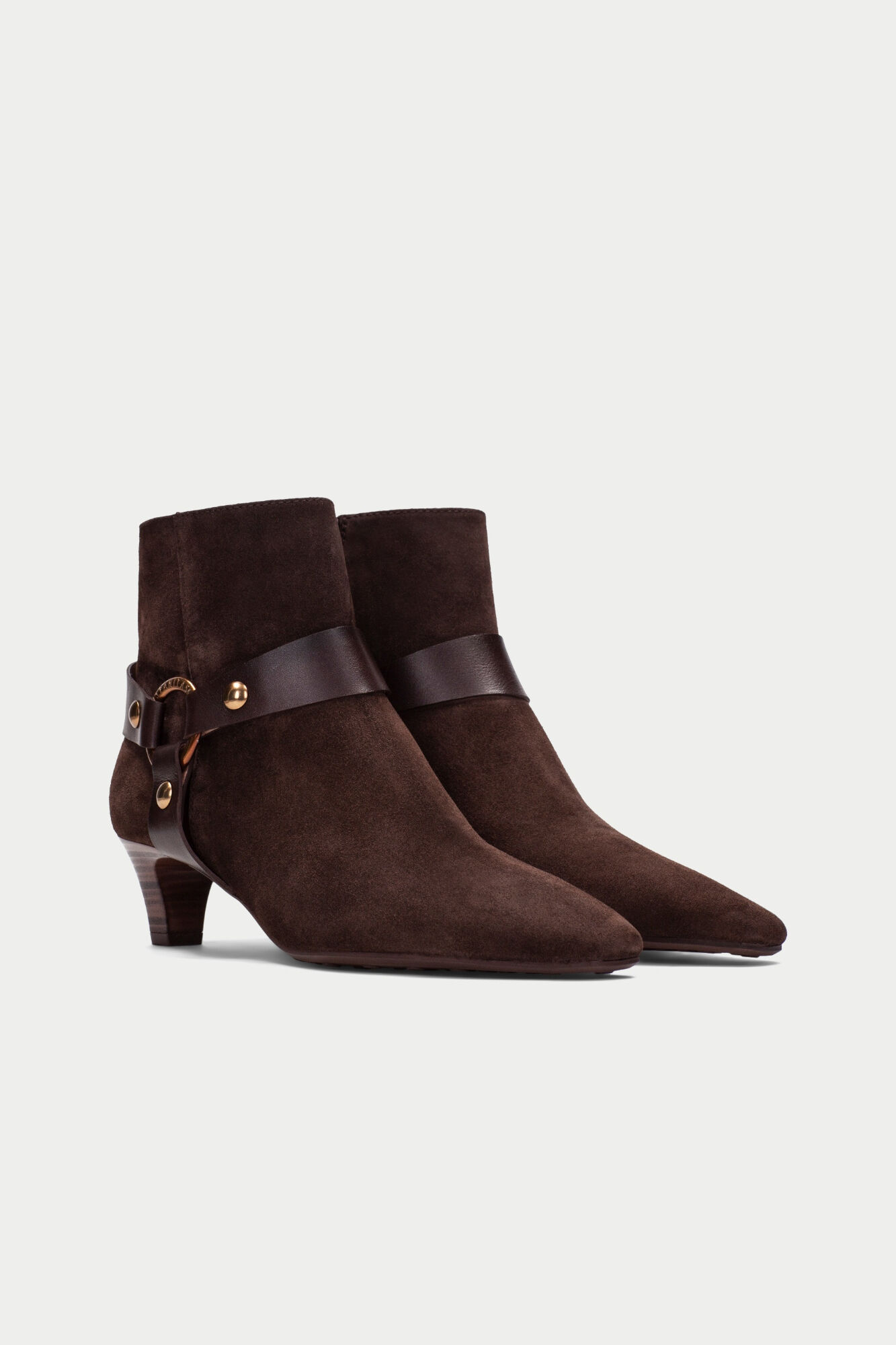 Hispanitas Black fine toe ring ankle boot