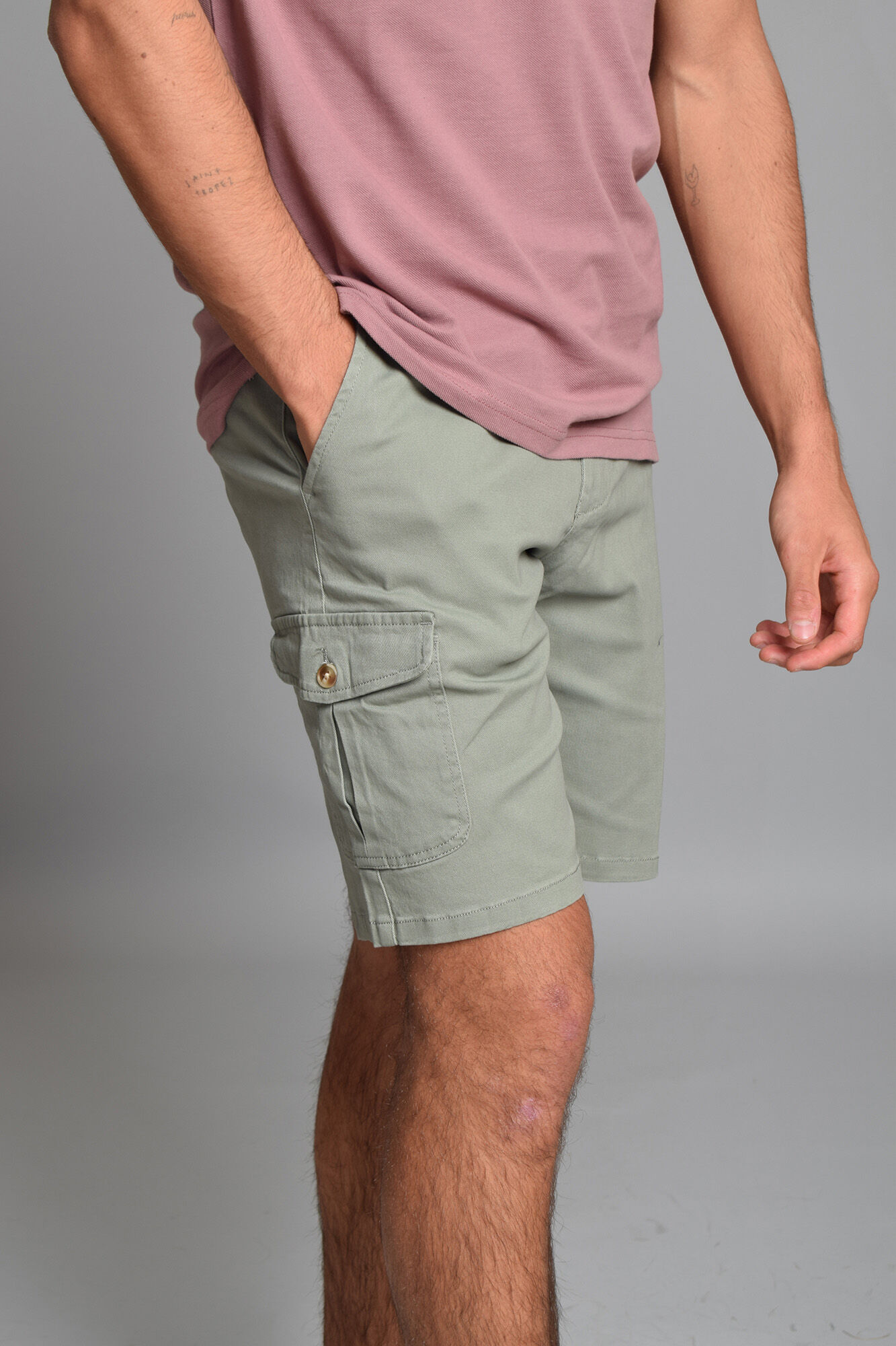 Cloking Bermudas Cargo Verde