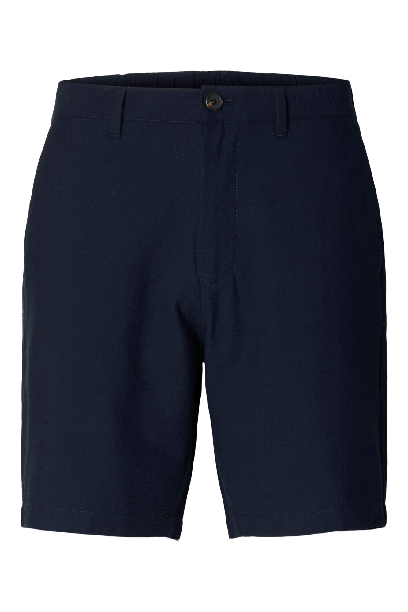 Selected Structured fabric short trousers Navy