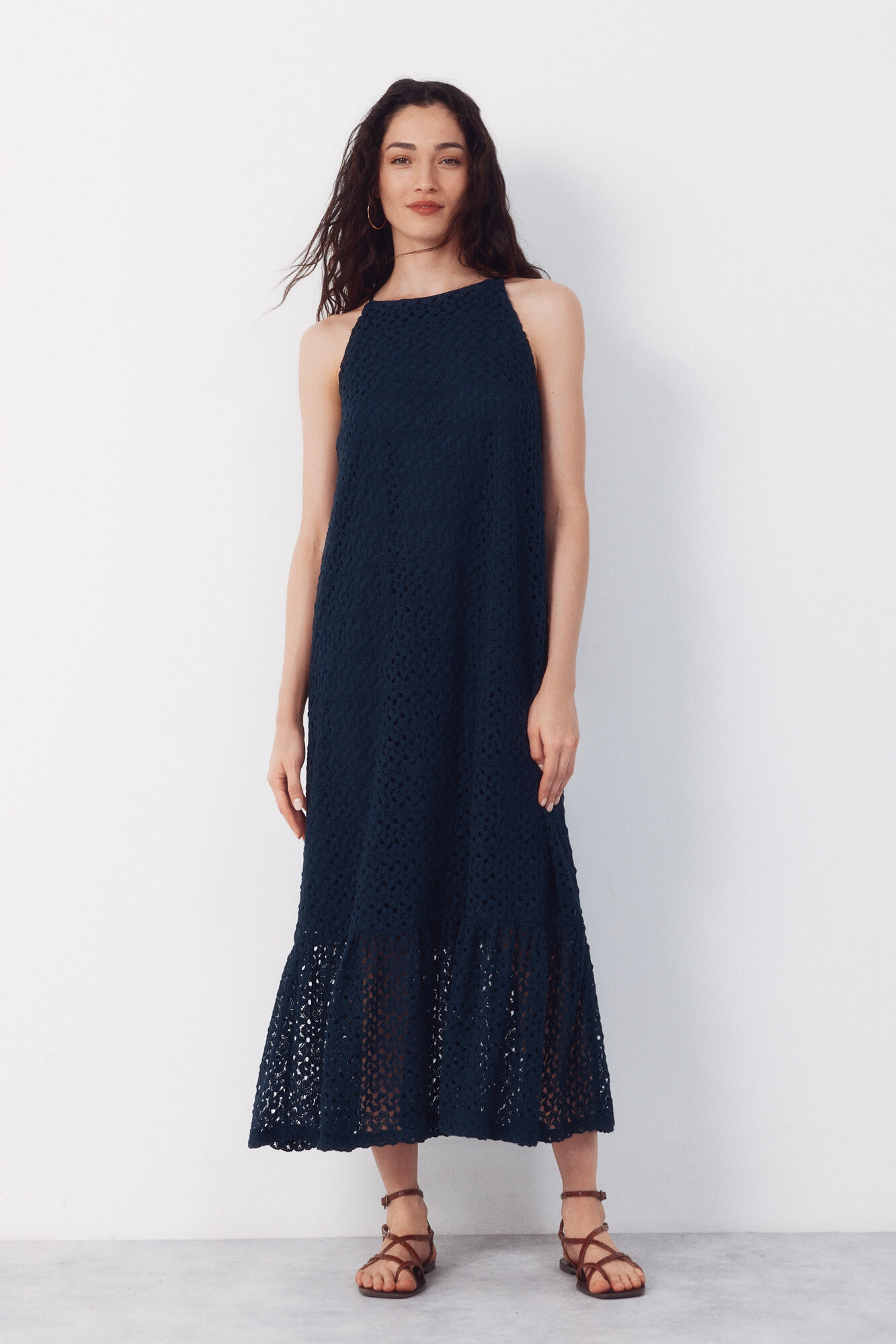 Cortefiel Structured halterneck dress