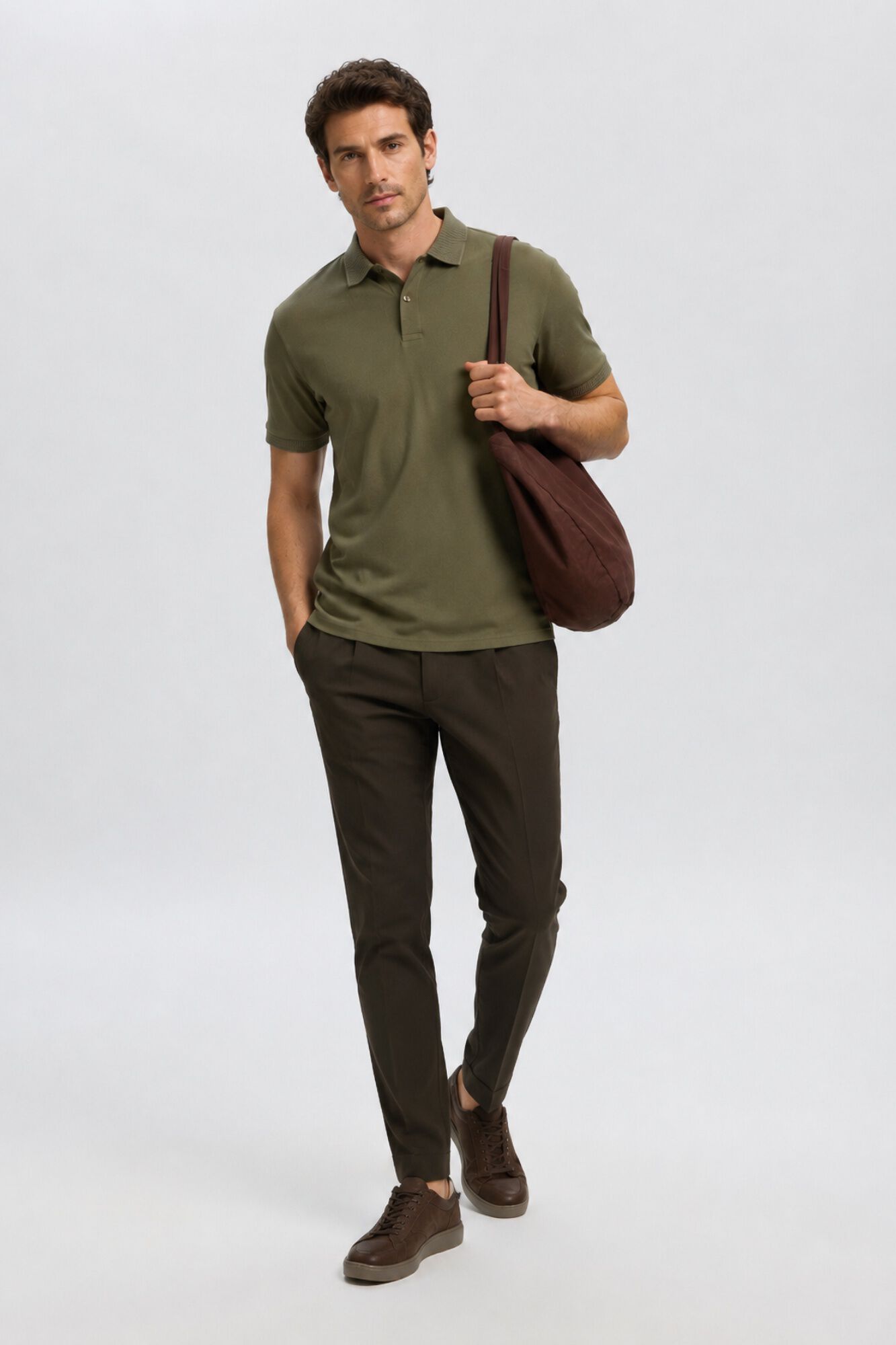 Selected Polo b&aacute;sico piqu&eacute;